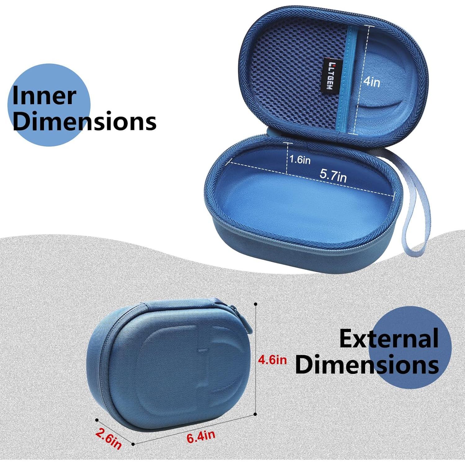 Funda LTGEM para Altavoz JBL Clip 4/5 - Impermeable Azul