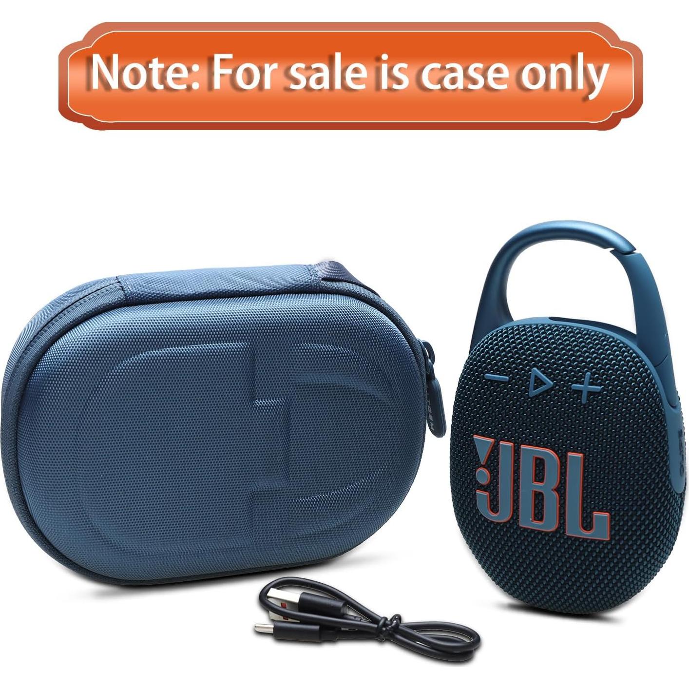 Funda LTGEM para Altavoz JBL Clip 4/5 - Impermeable Azul