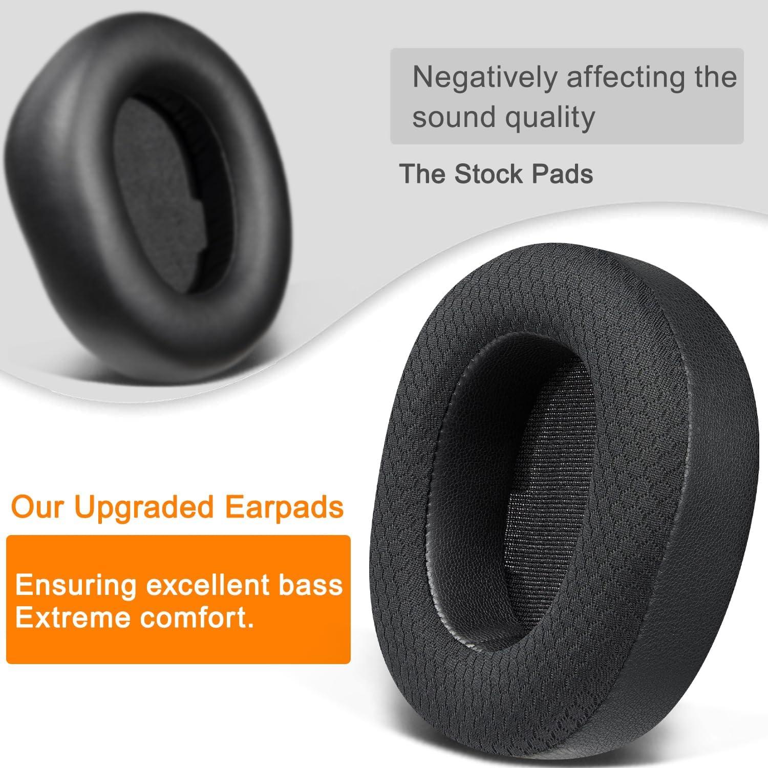 Almohadillas de Repuesto SOULWIT para Auriculares Steelseries Arctis Nova Pro Inalámbricos - Negro