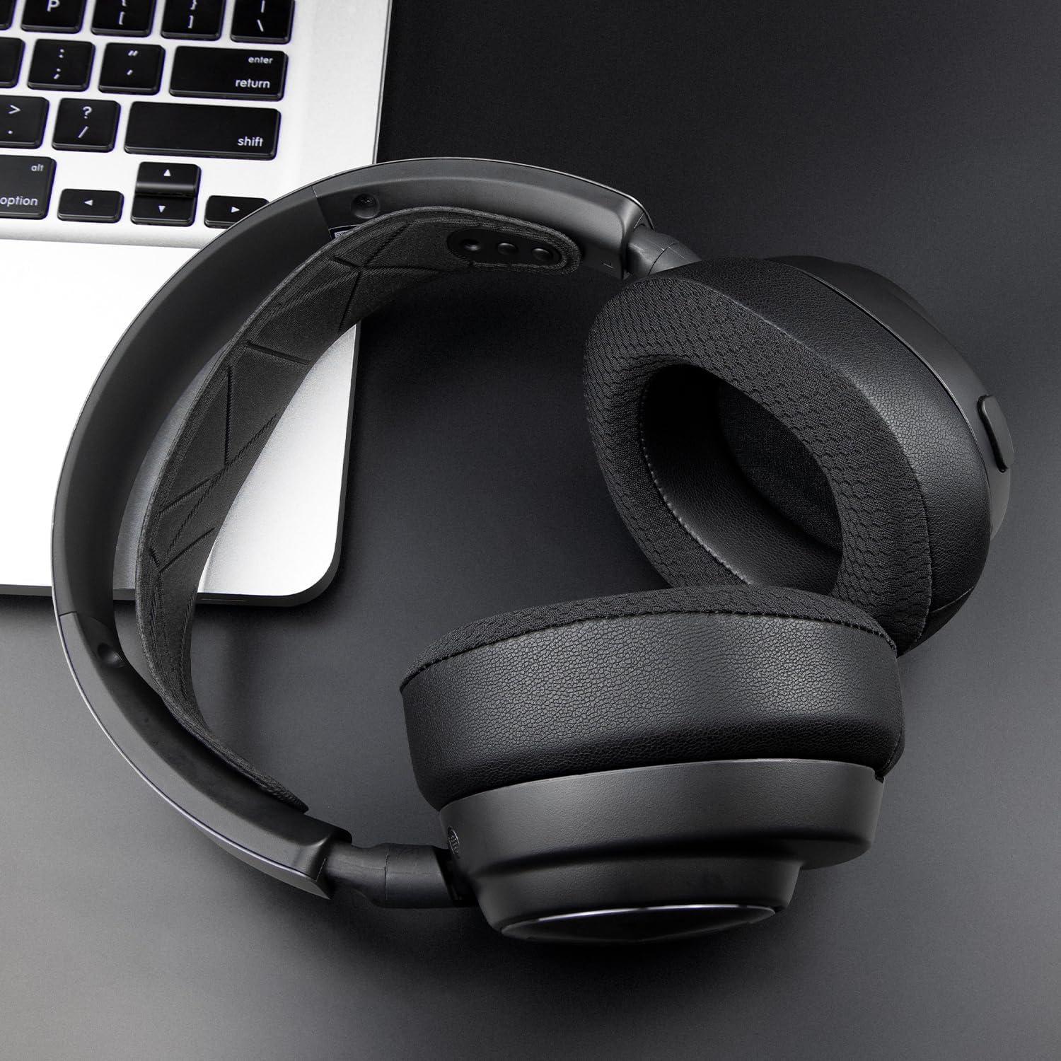 Almohadillas de Repuesto SOULWIT para Auriculares Steelseries Arctis Nova Pro Inalámbricos - Negro