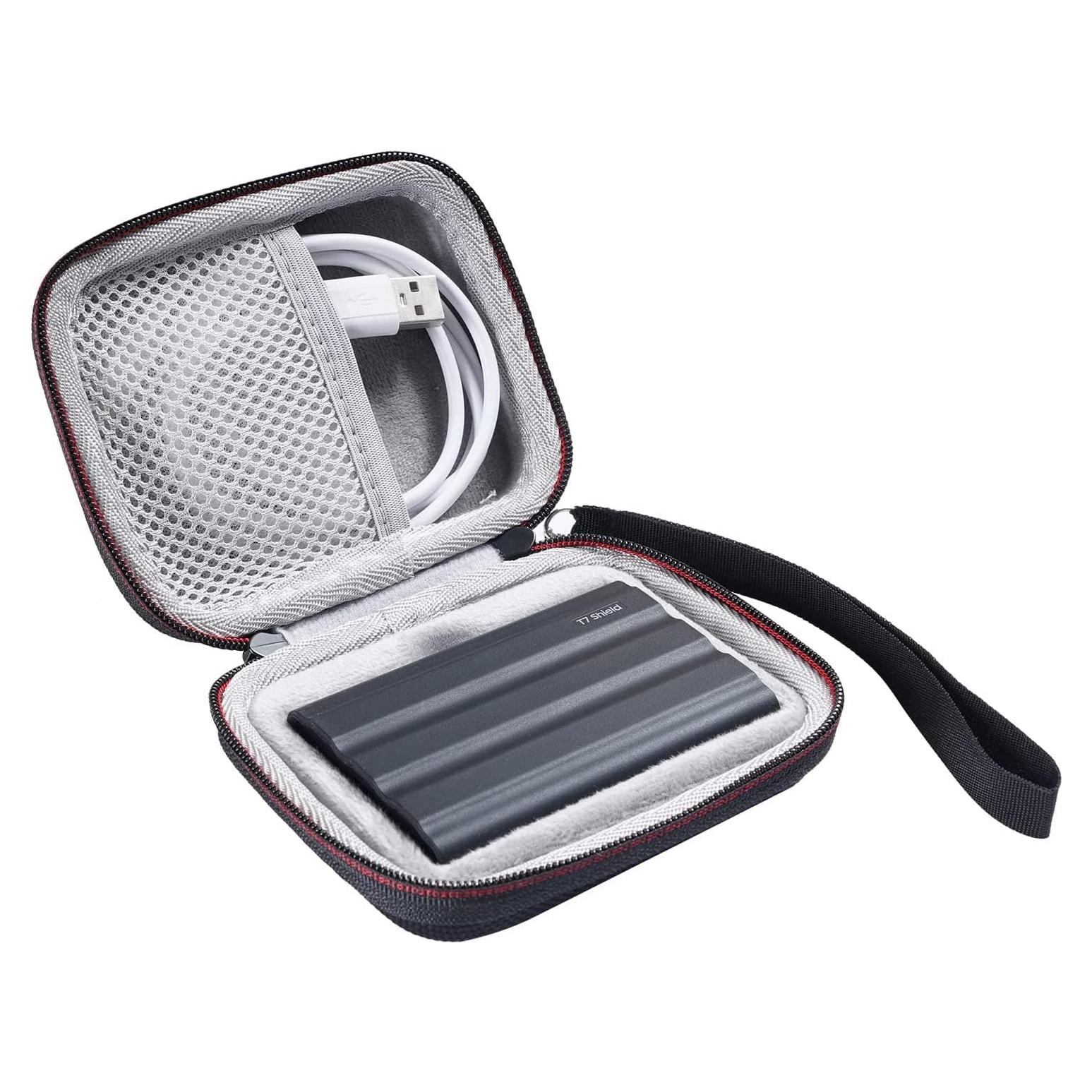 Funda Dura AONKE para SSD Samsung T7 Shield/T9 1TB/2TB Negra