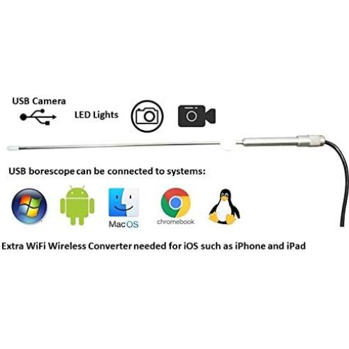 Cámara Borescopio Digital Vividia GB-460 4mm 60cm USB WiFi