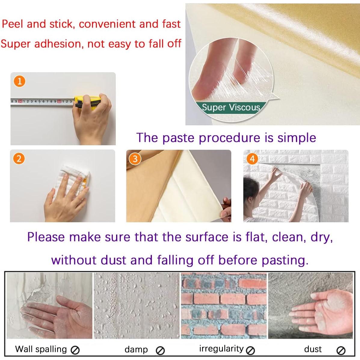 Paneles de Pared 3D Autoadhesivos Yutianli 11PCS Blanco