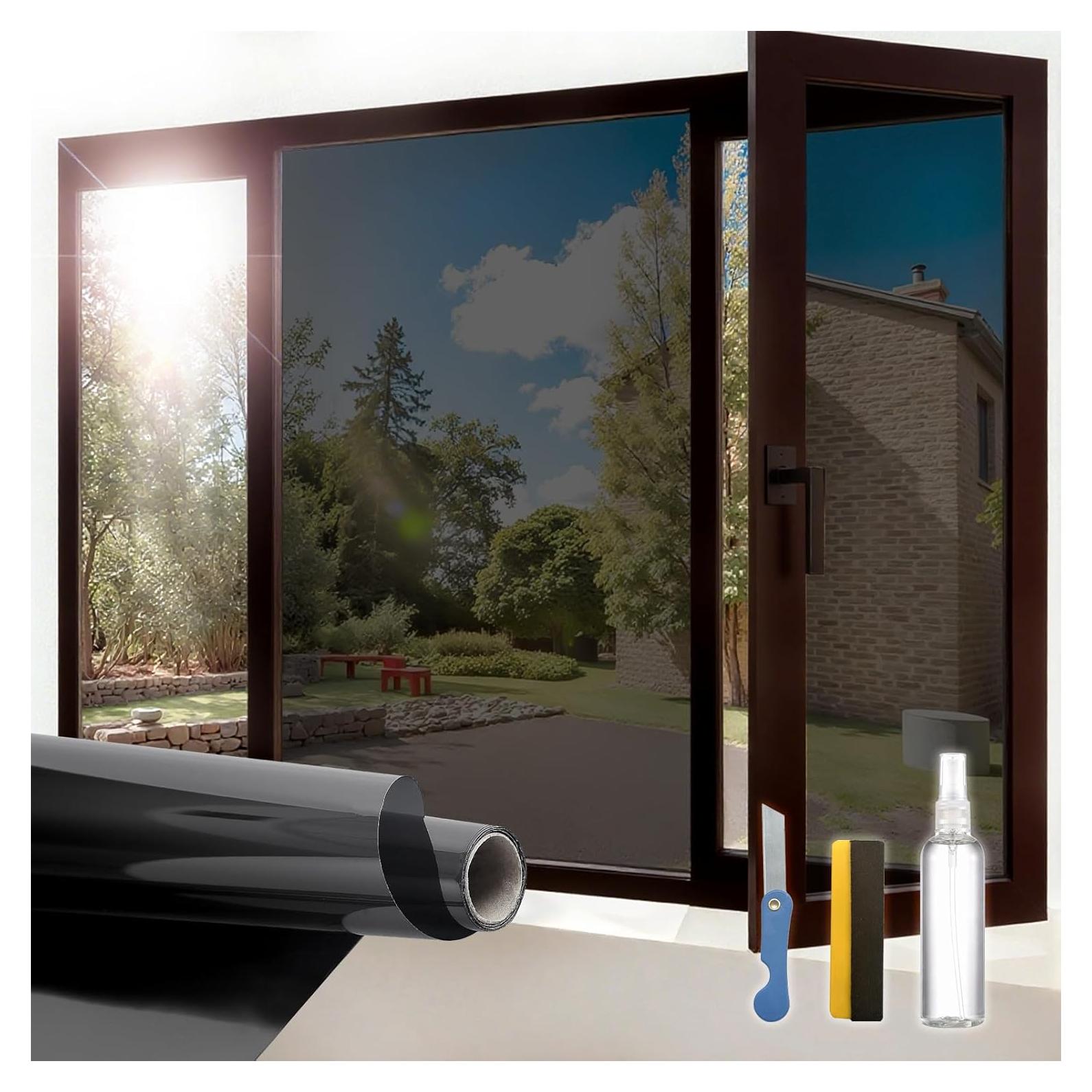 Película de Privacidad para Ventanas ADD.HERES 44.5x200cm Negro