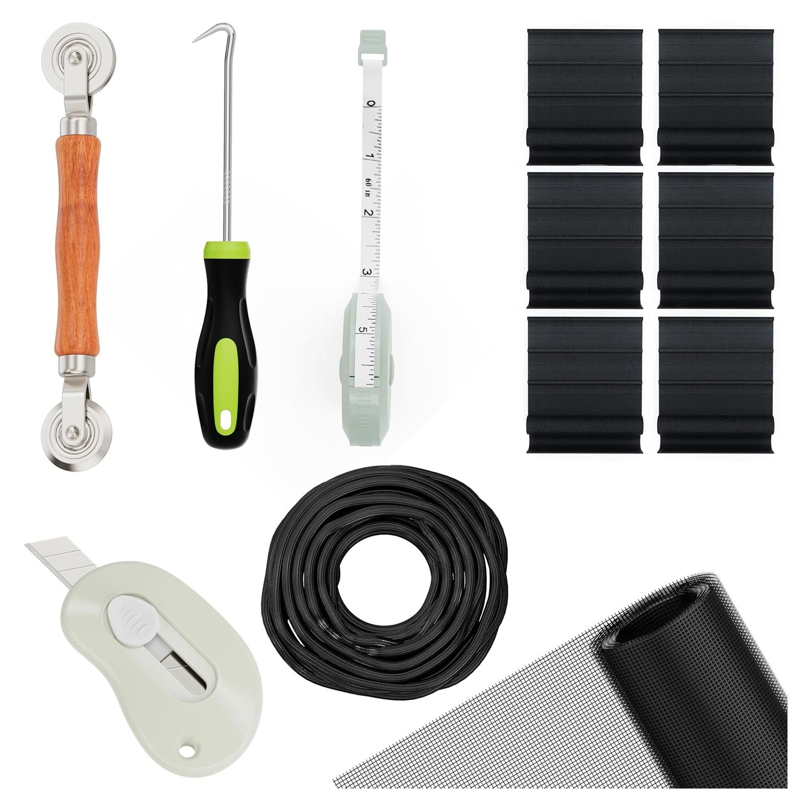 Kit de Reparación de Pantallas de Ventana BLANCH 12 Piezas 121.9x302.3cm