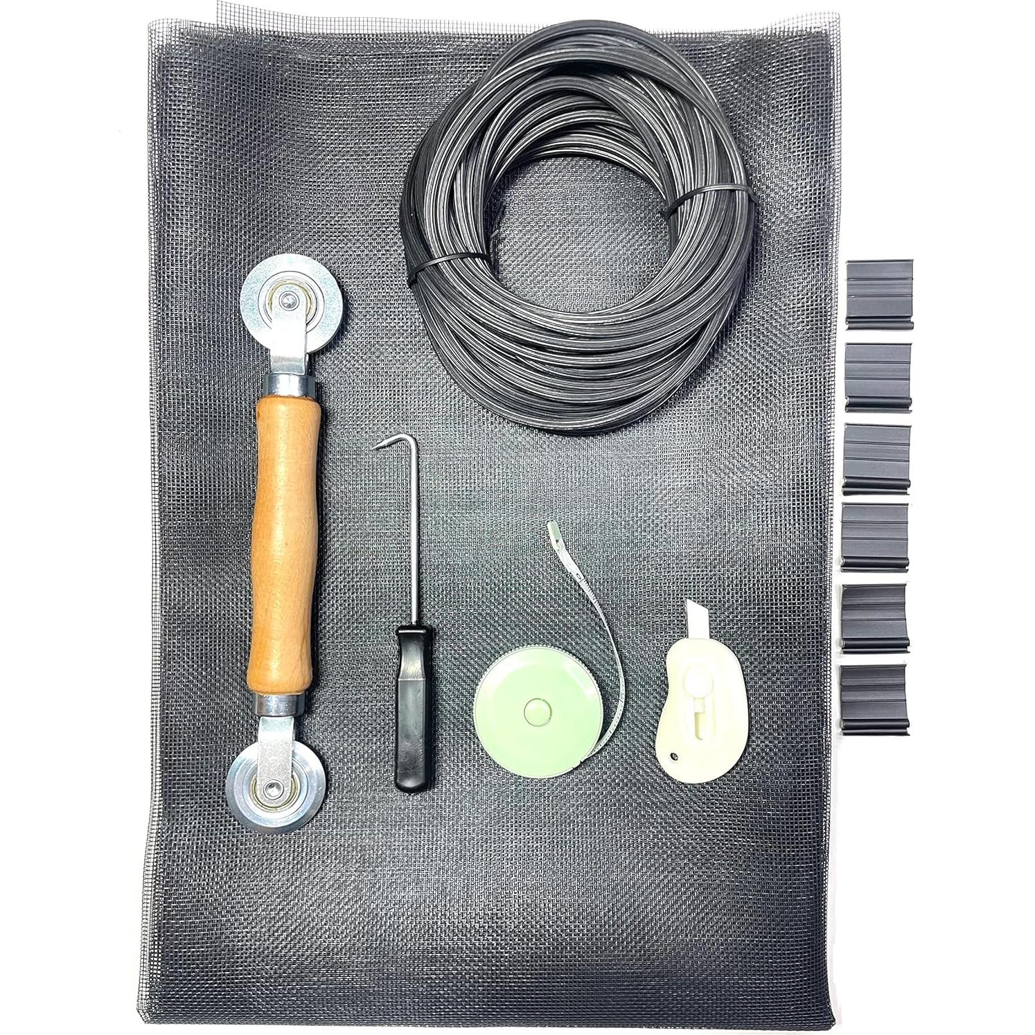 Kit de Reparación de Pantallas de Ventana BLANCH 12 Piezas 121.9x302.3cm