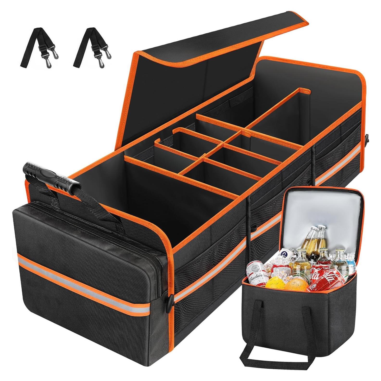 Organizador de Maletero Plegable SKYJDM 95L con Bolsa Térmica