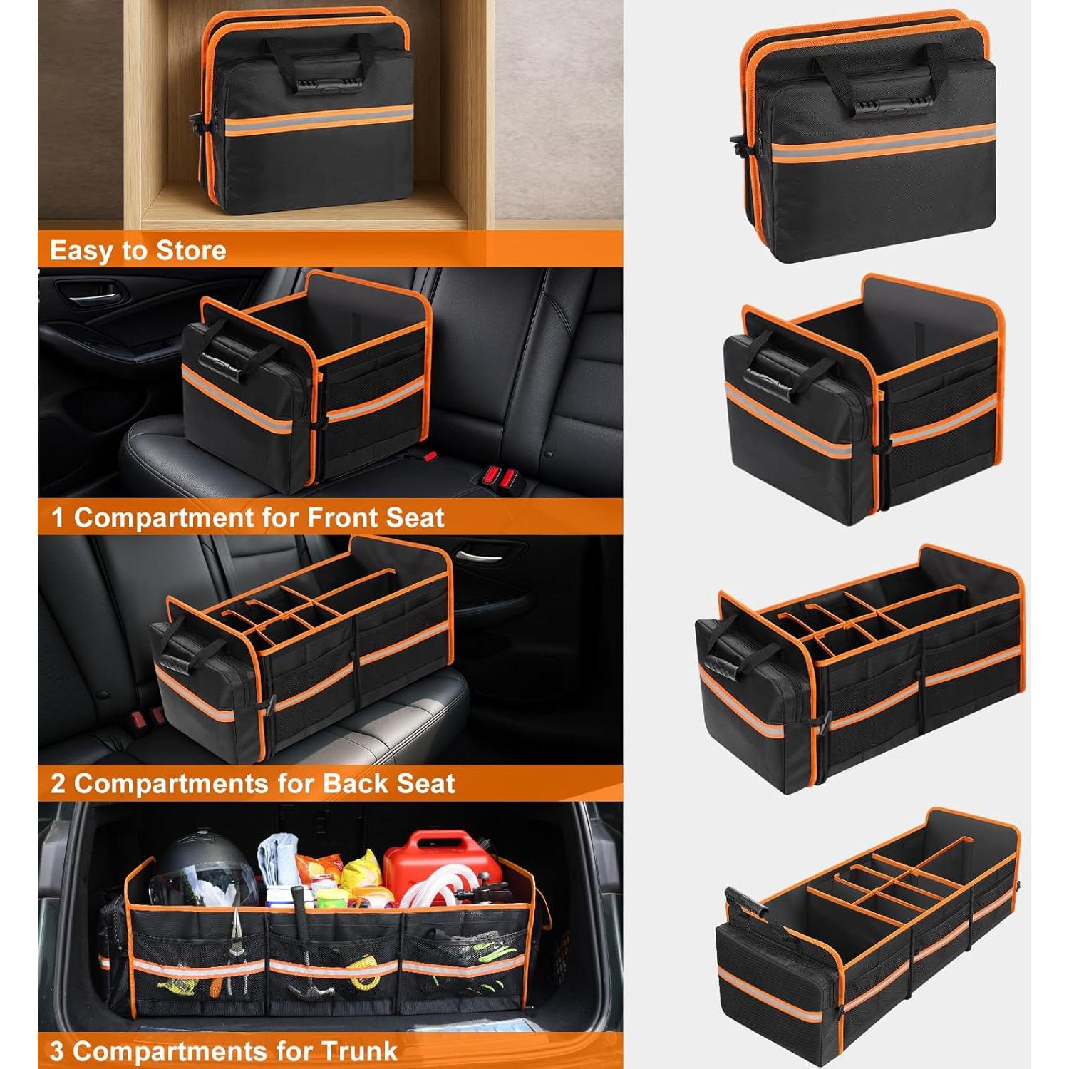 Organizador de Maletero Plegable SKYJDM 95L con Bolsa Térmica