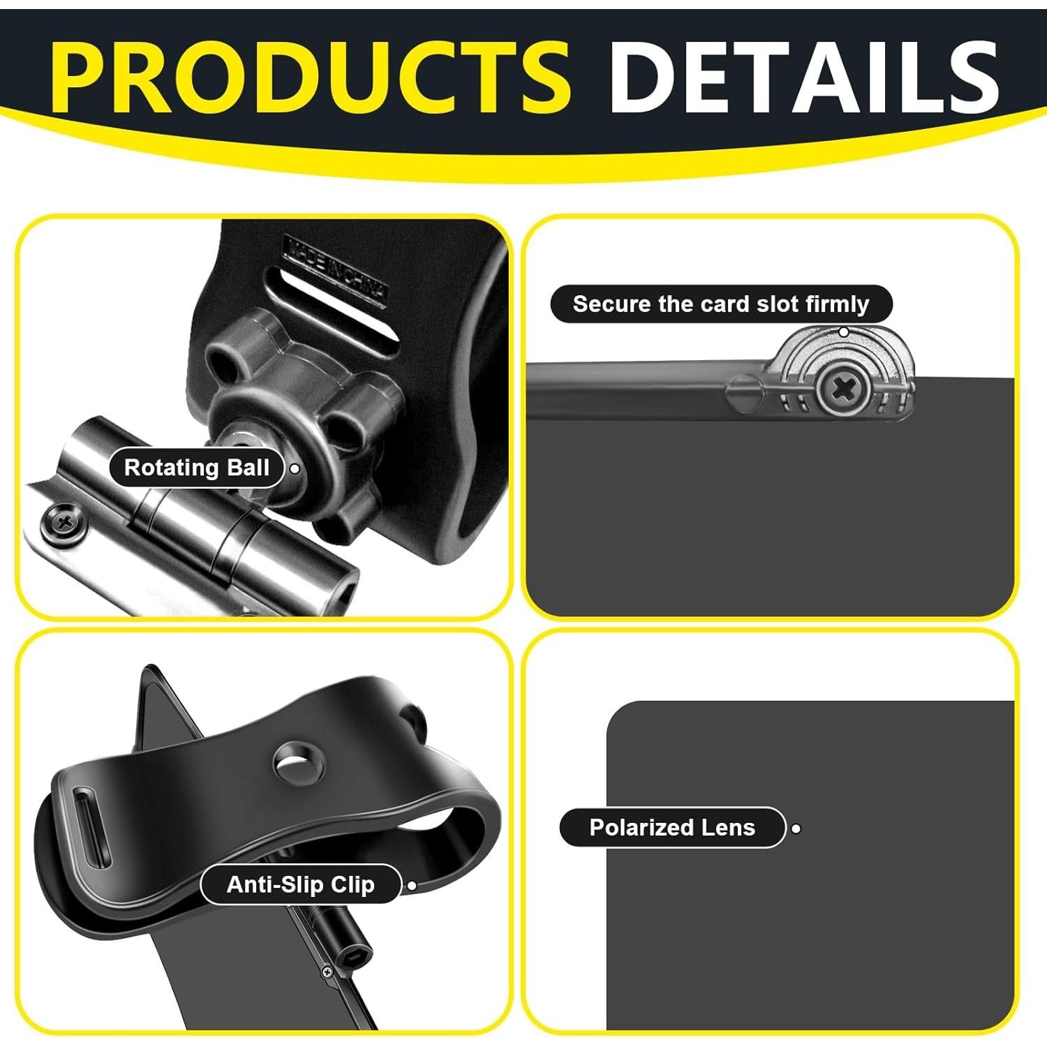 Extensor de Visera Solar DoouBao 2 PCS UV400 Antirreflejo