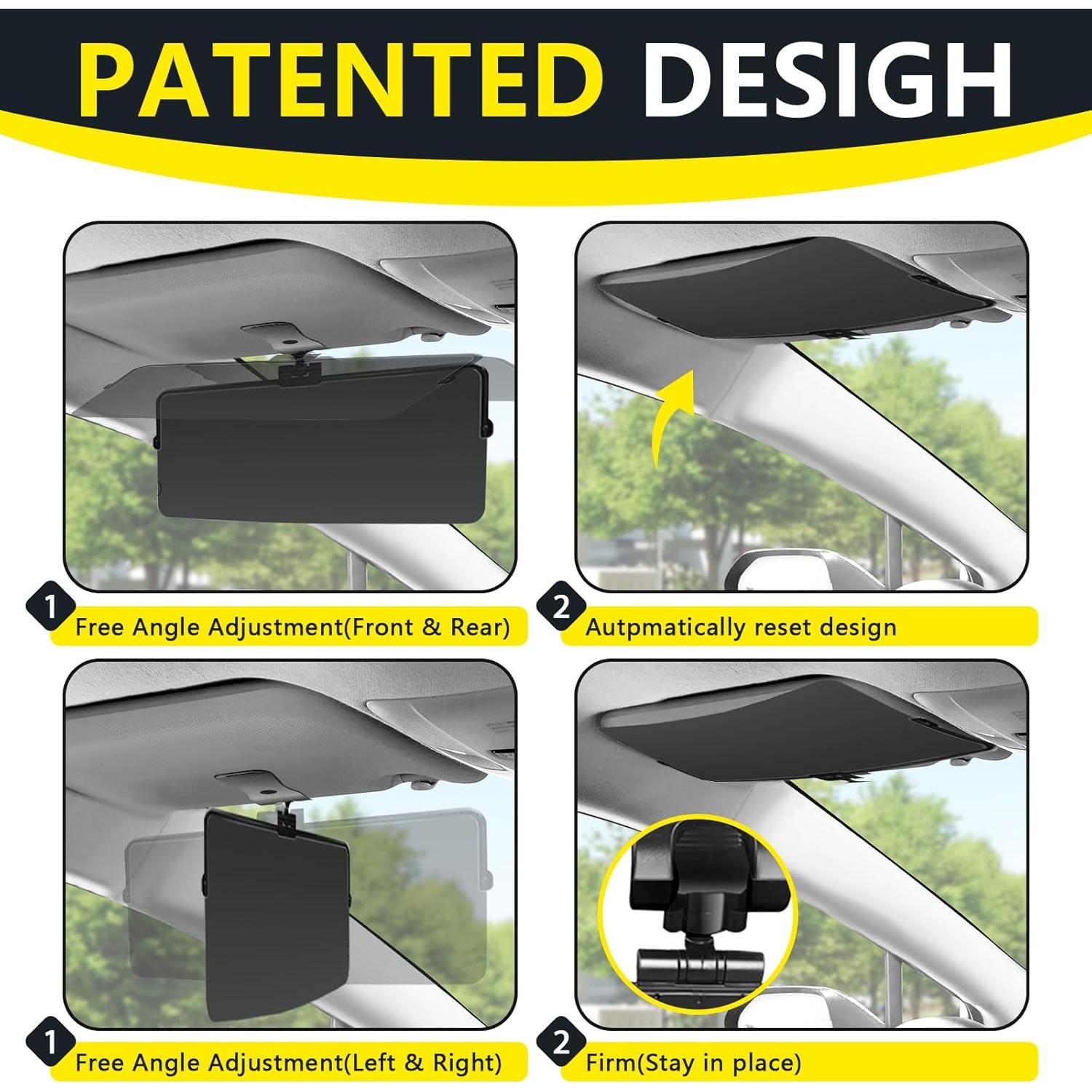 Extensor de Visera Solar DoouBao 2 PCS UV400 Antirreflejo