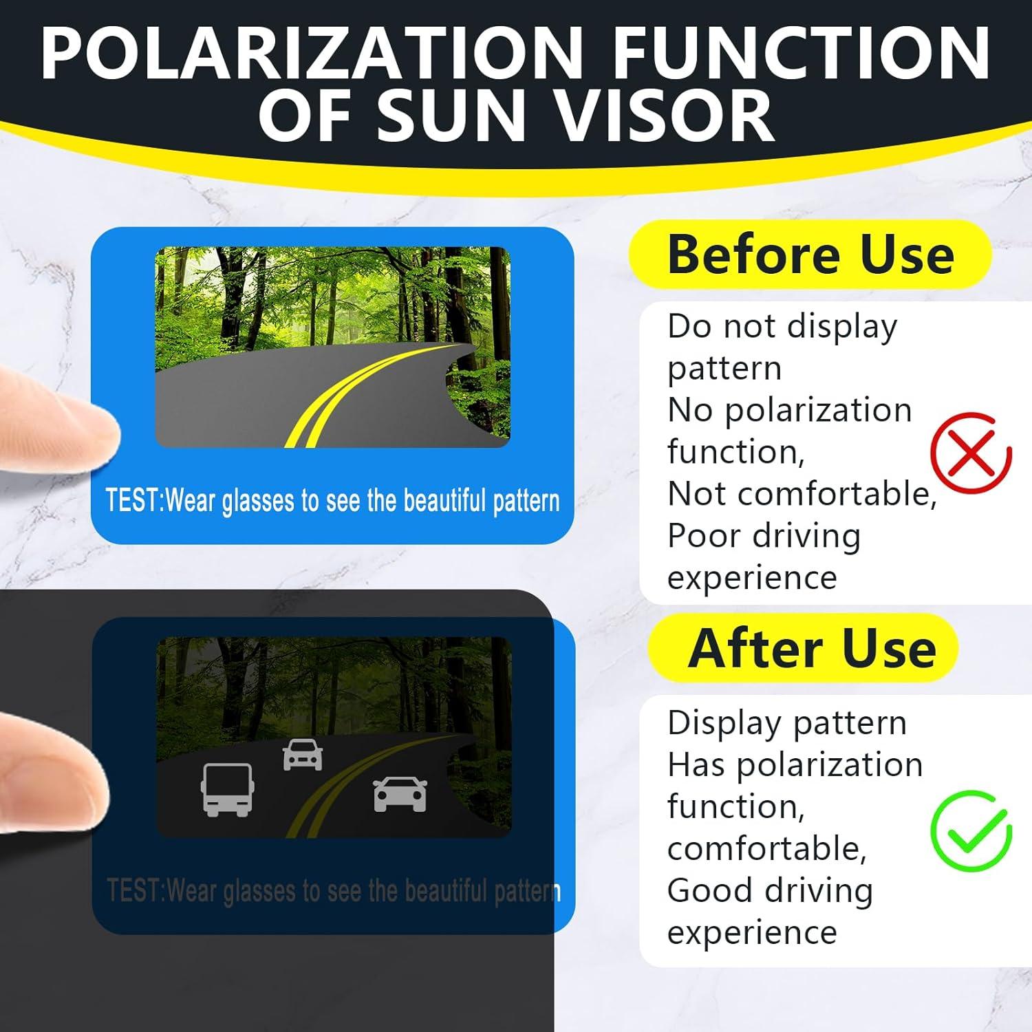 Extensor de Visera Solar DoouBao 2 PCS UV400 Antirreflejo