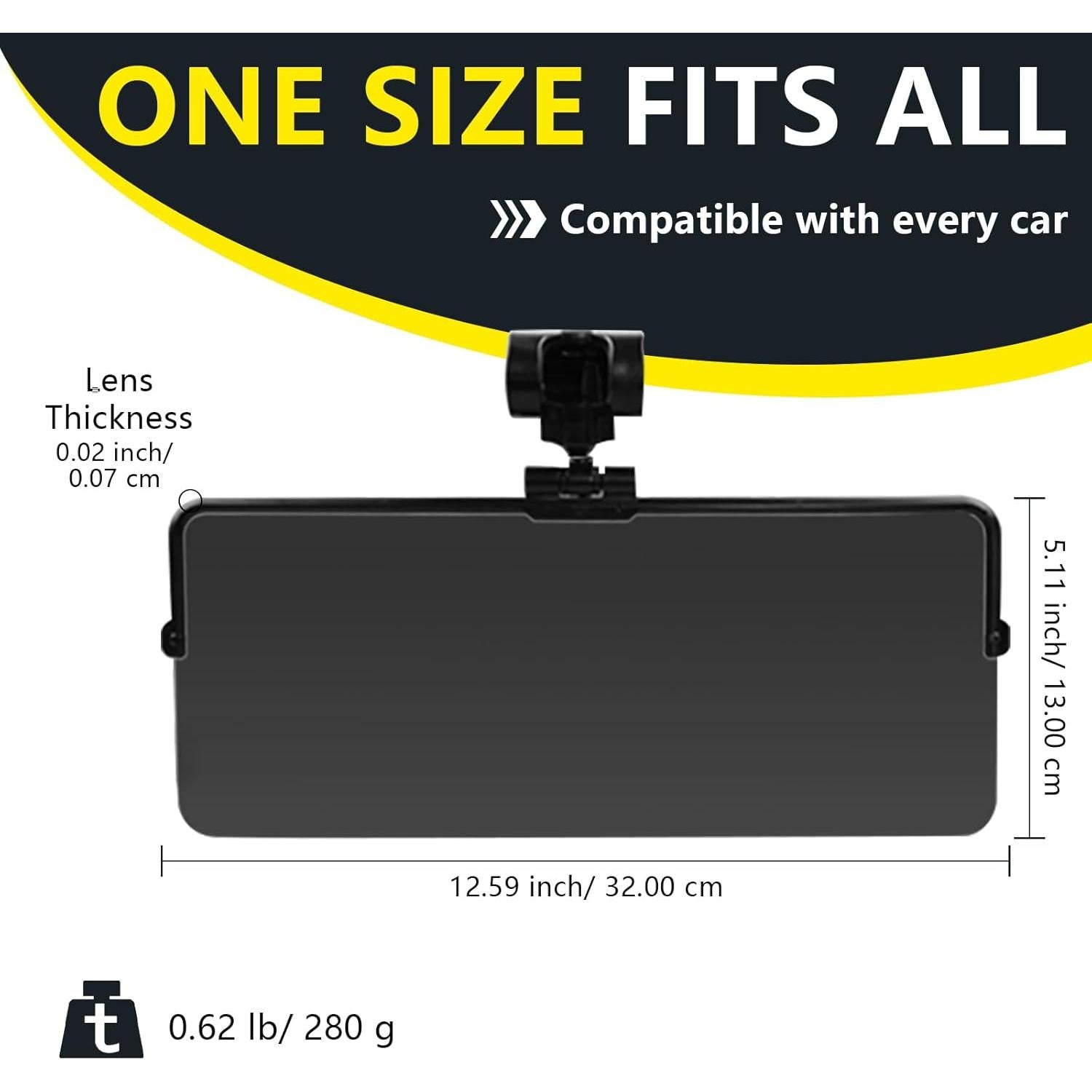 Extensor de Visera Solar DoouBao 2 PCS UV400 Antirreflejo