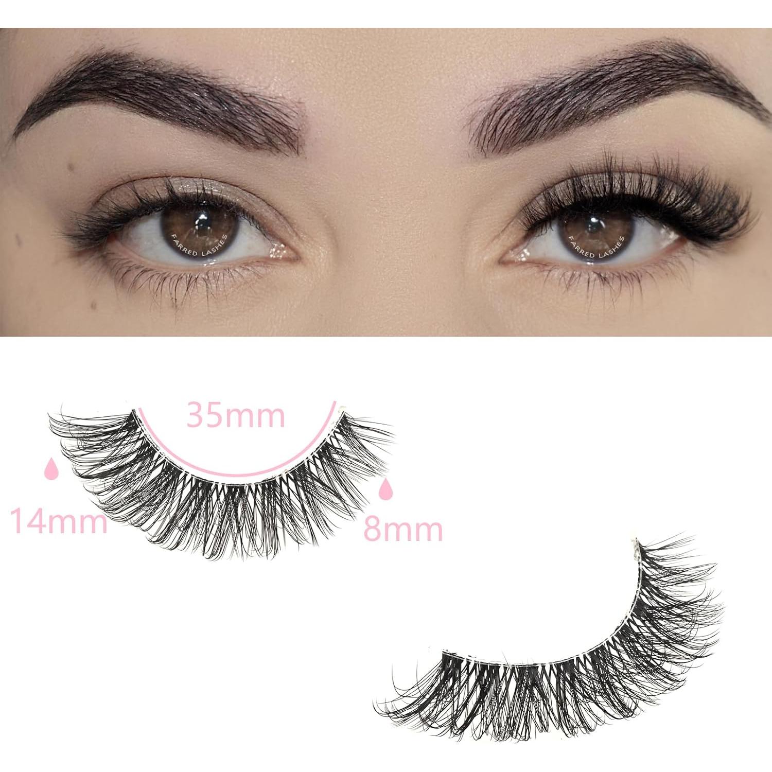 Pestañas Ojo de Gato FARRED Naturales 8-14MM Volumen Híbrido