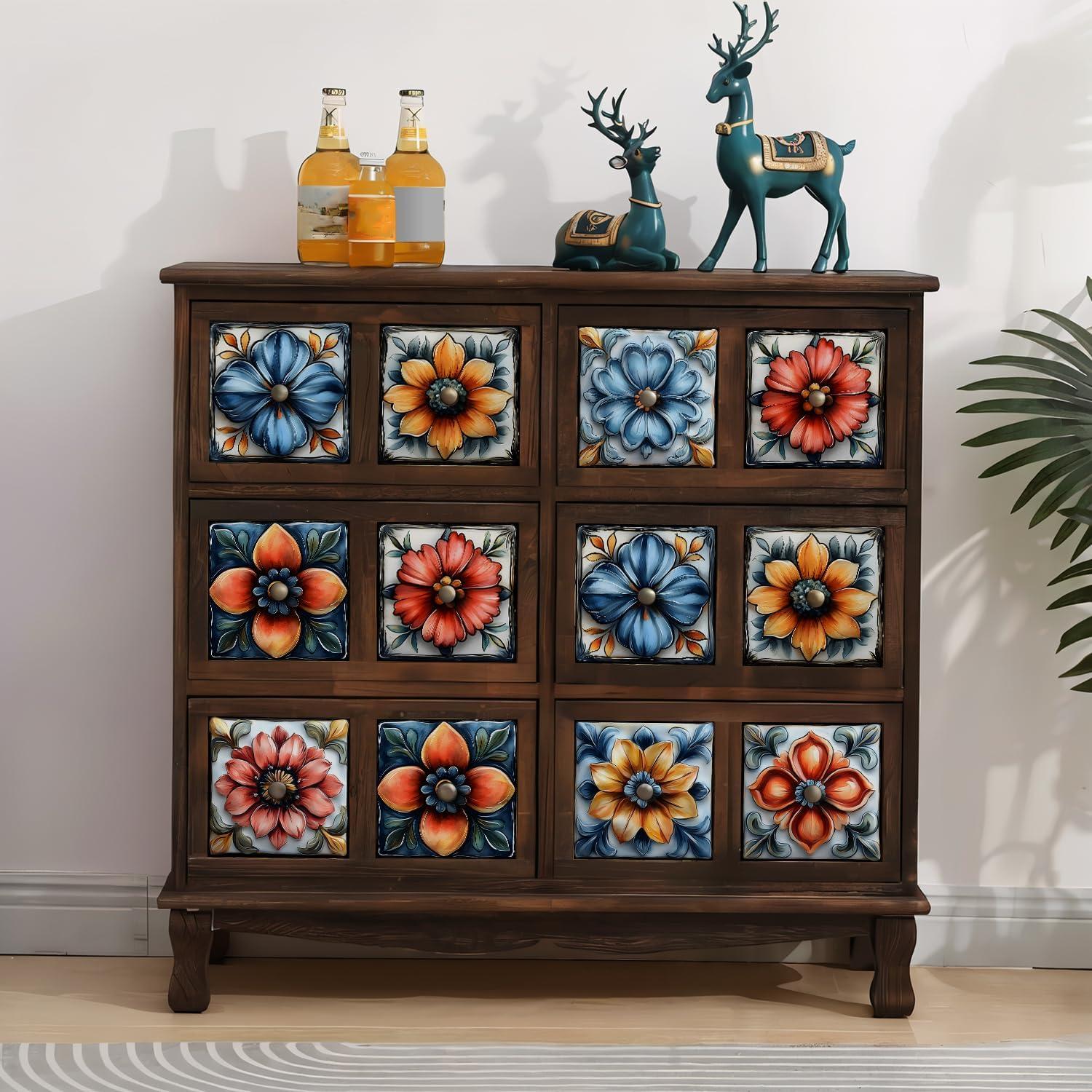 Calcomanías de Azulejos 6x6 ViibXfans - 12 Hojas Impermeables