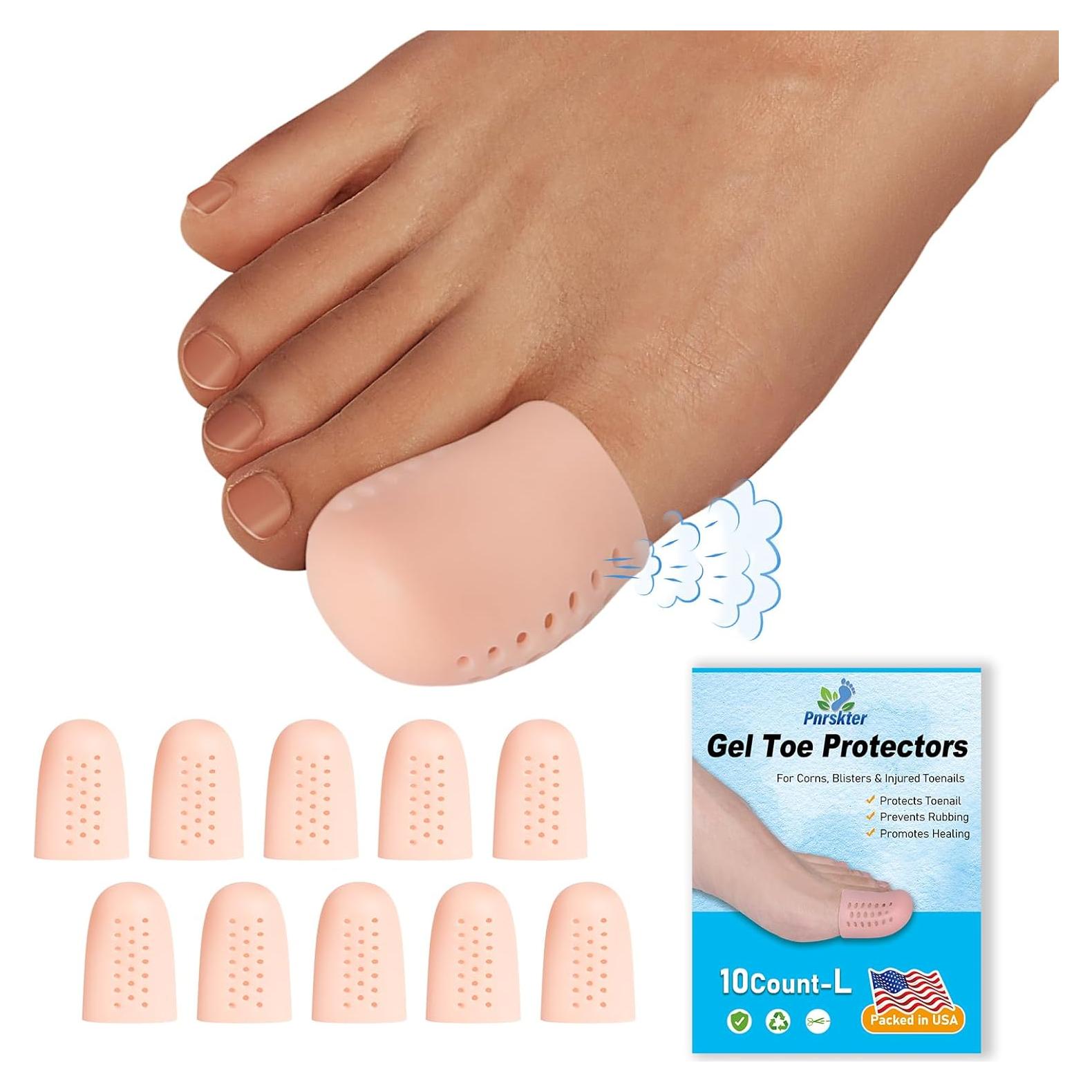 Protectores de Dedo Gordo Pnrskter 10PCS Gel Aloe Vera