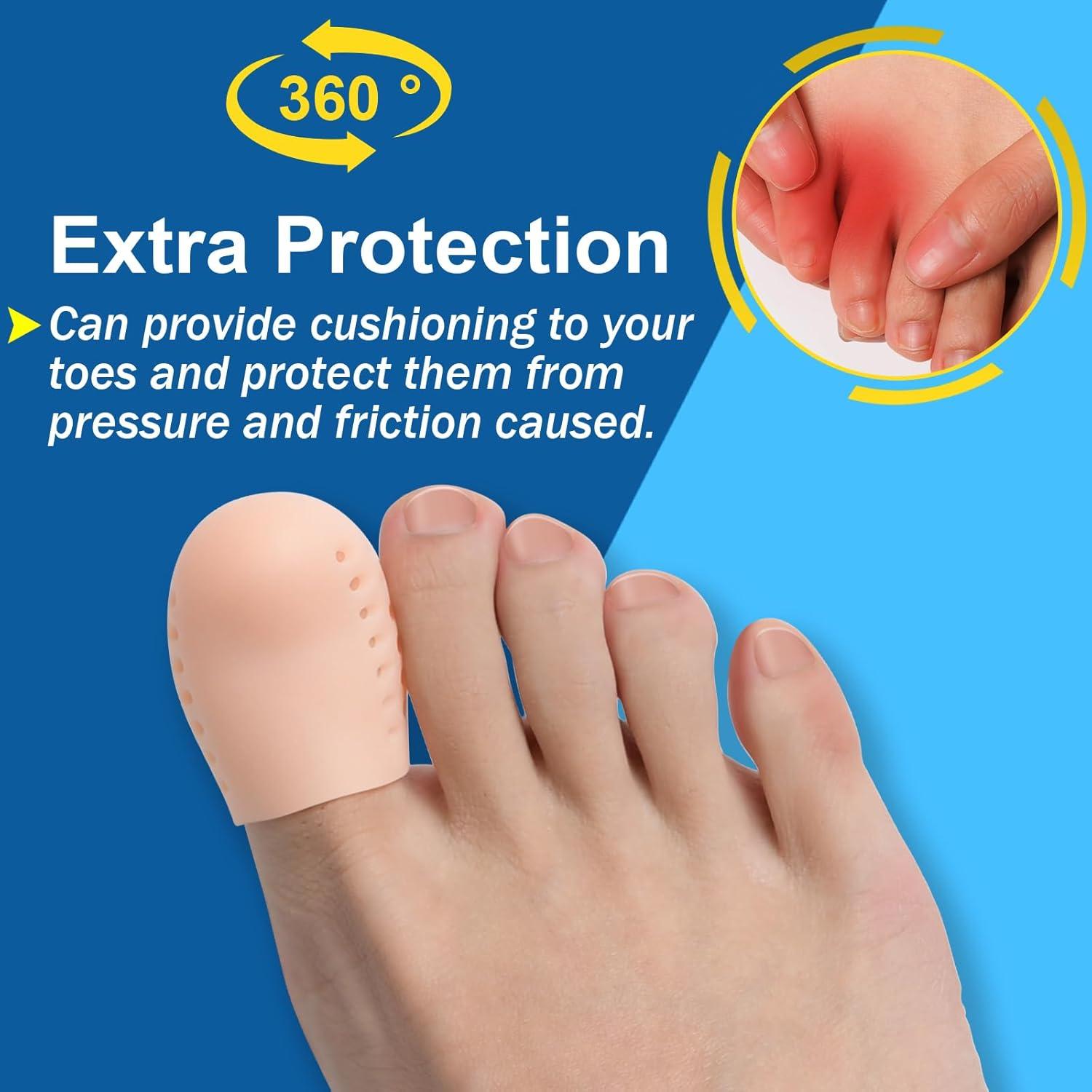 Protectores de Dedo Gordo Pnrskter 10PCS Gel Aloe Vera