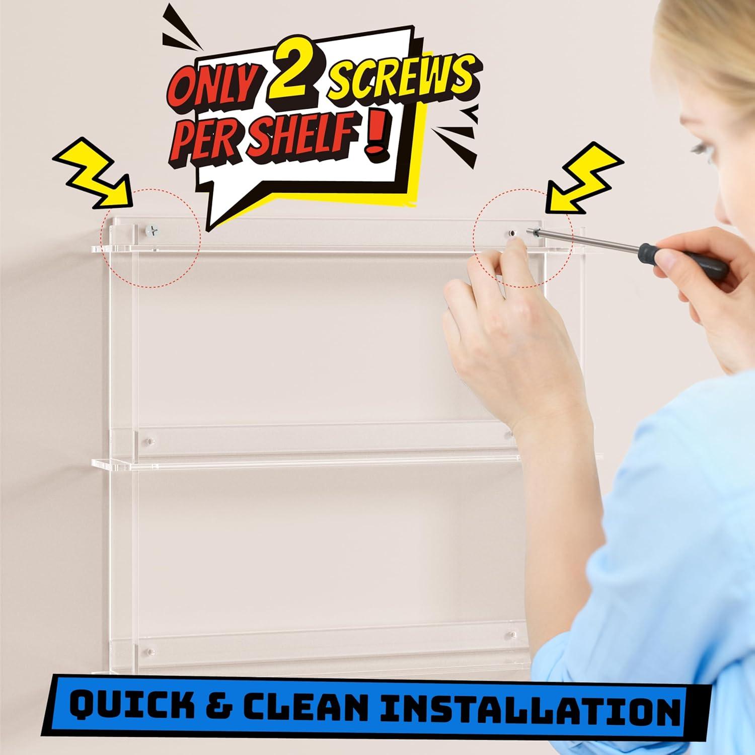 Estantes Flotantes WINKINE para 21 Funko Pop en Caja - 2 Paquetes