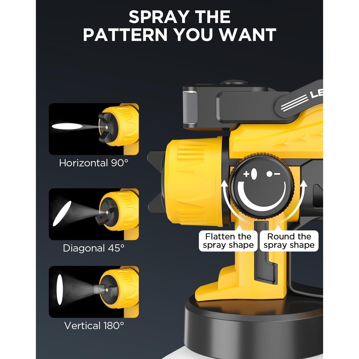 Pulverizador de pintura VQY PS-45YY HVLP inalámbrico 1200ml