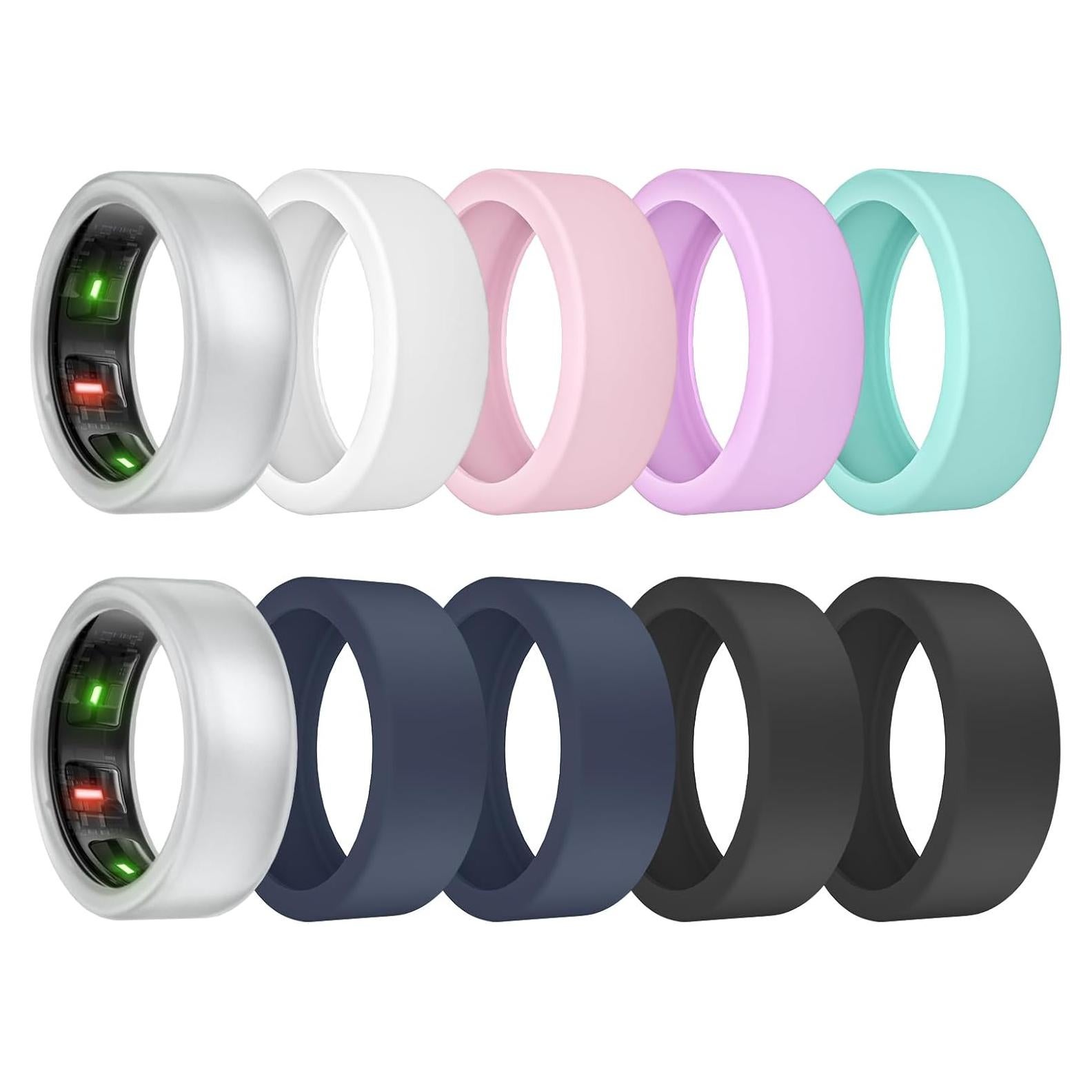 Paquete 10 Cubiertas Silicona Oura Ring Gen 4/3 - S (6-11)