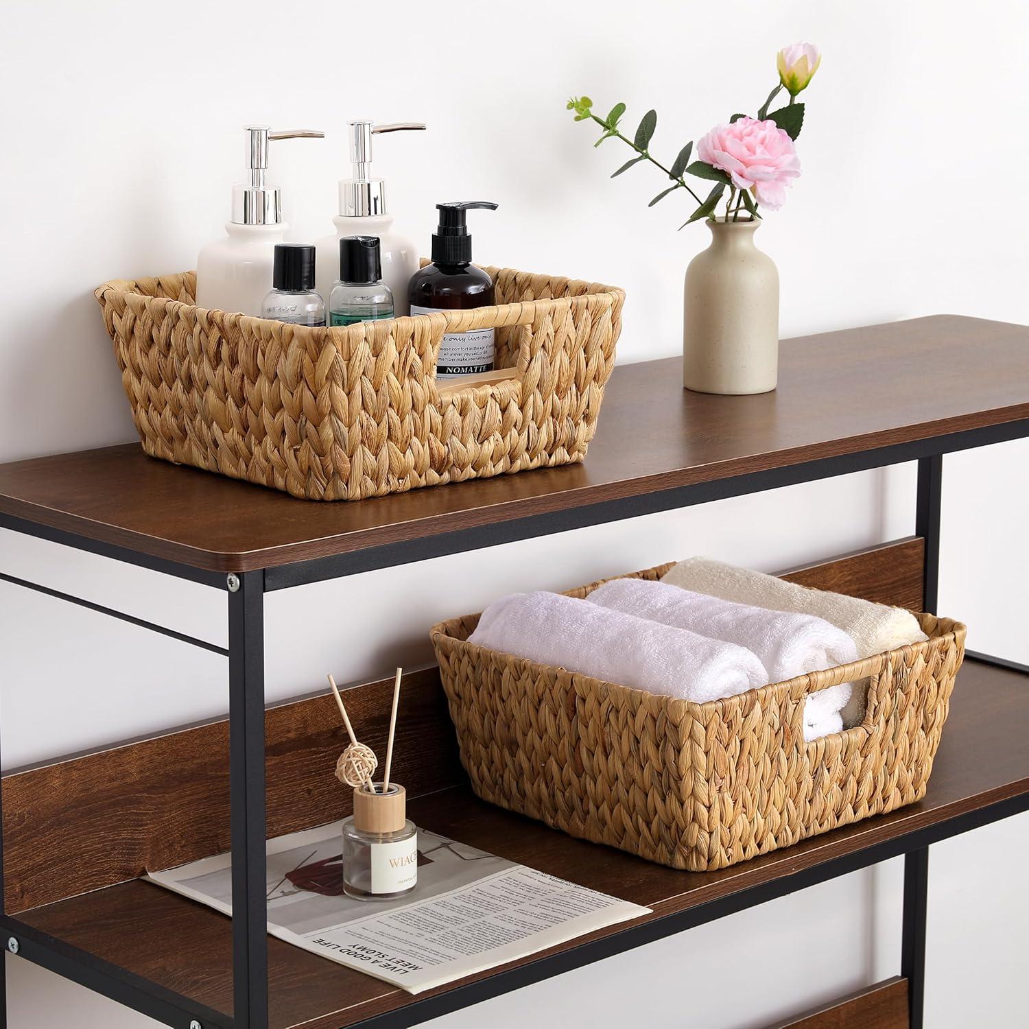 Juego de 2 Cestas de Almacenamiento DAICOLAD Cuadradas