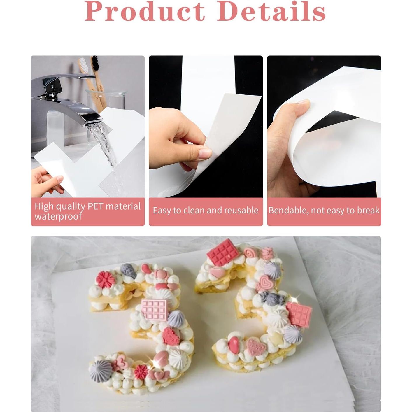 Moldes de Pastel Numerales EORTA 0-9 25.4 cm Reutilizables