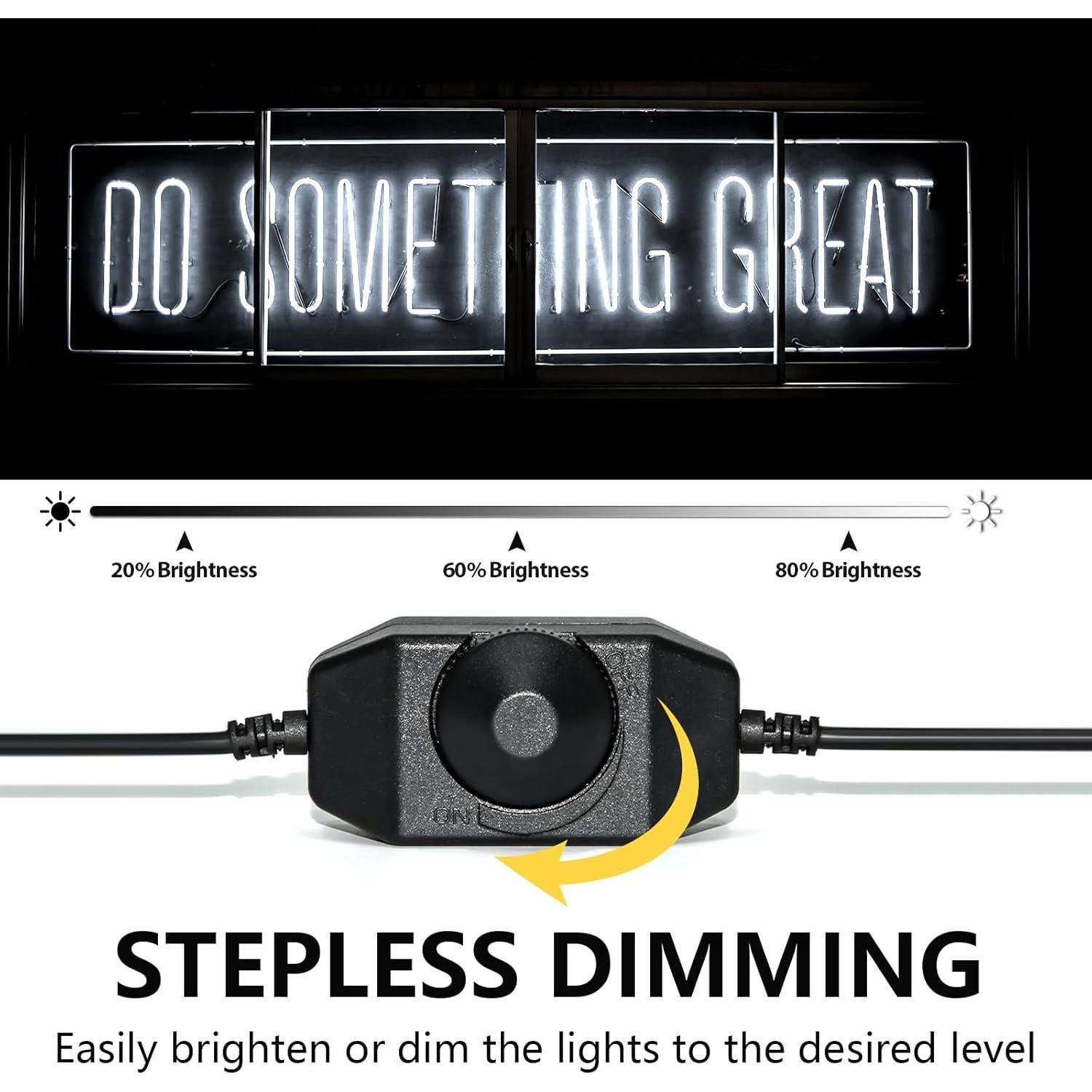 Luz de Maquillaje LED EUGOBRTEN 2M Blanca y Cálida Regulable