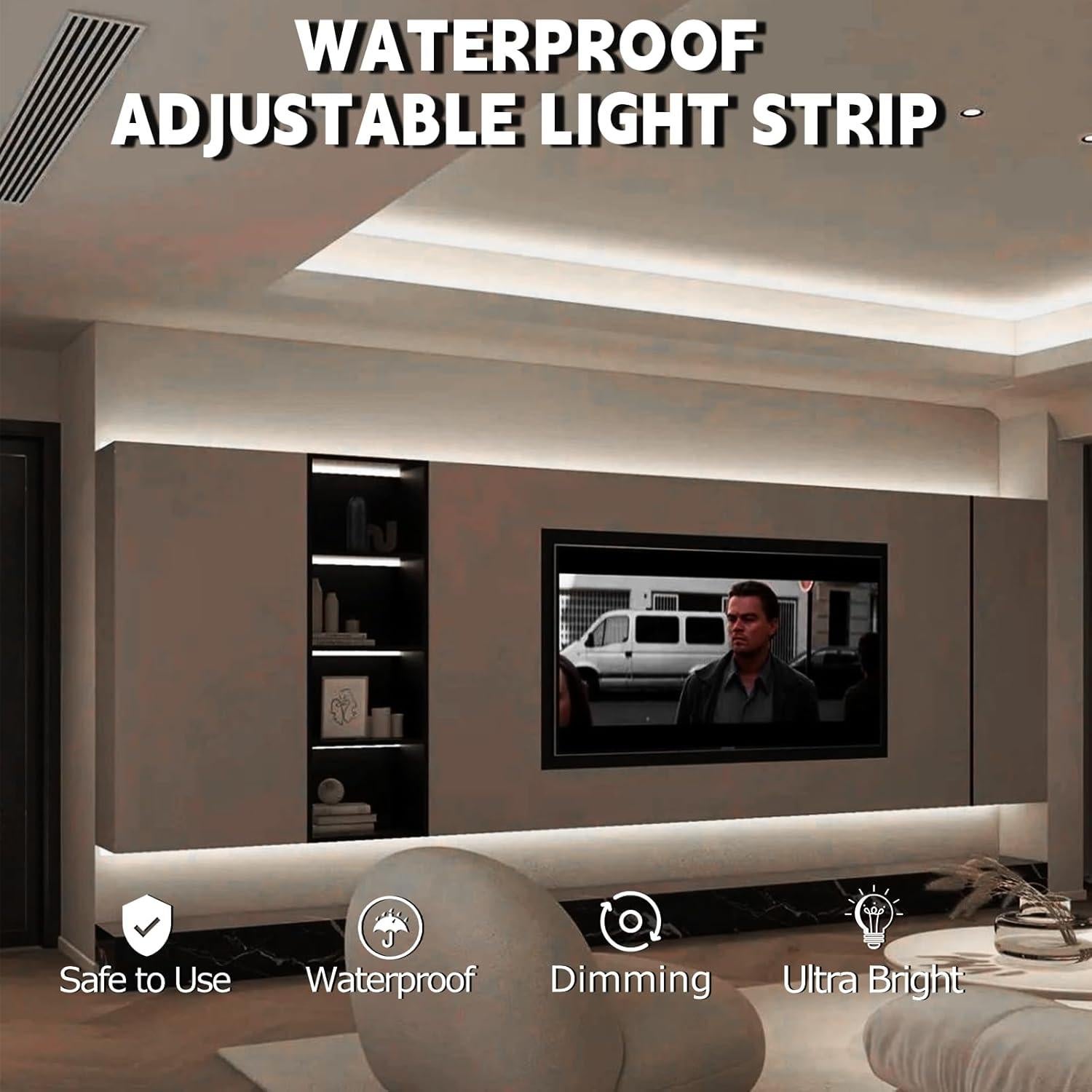 Luz de Maquillaje LED EUGOBRTEN 2M Blanca y Cálida Regulable