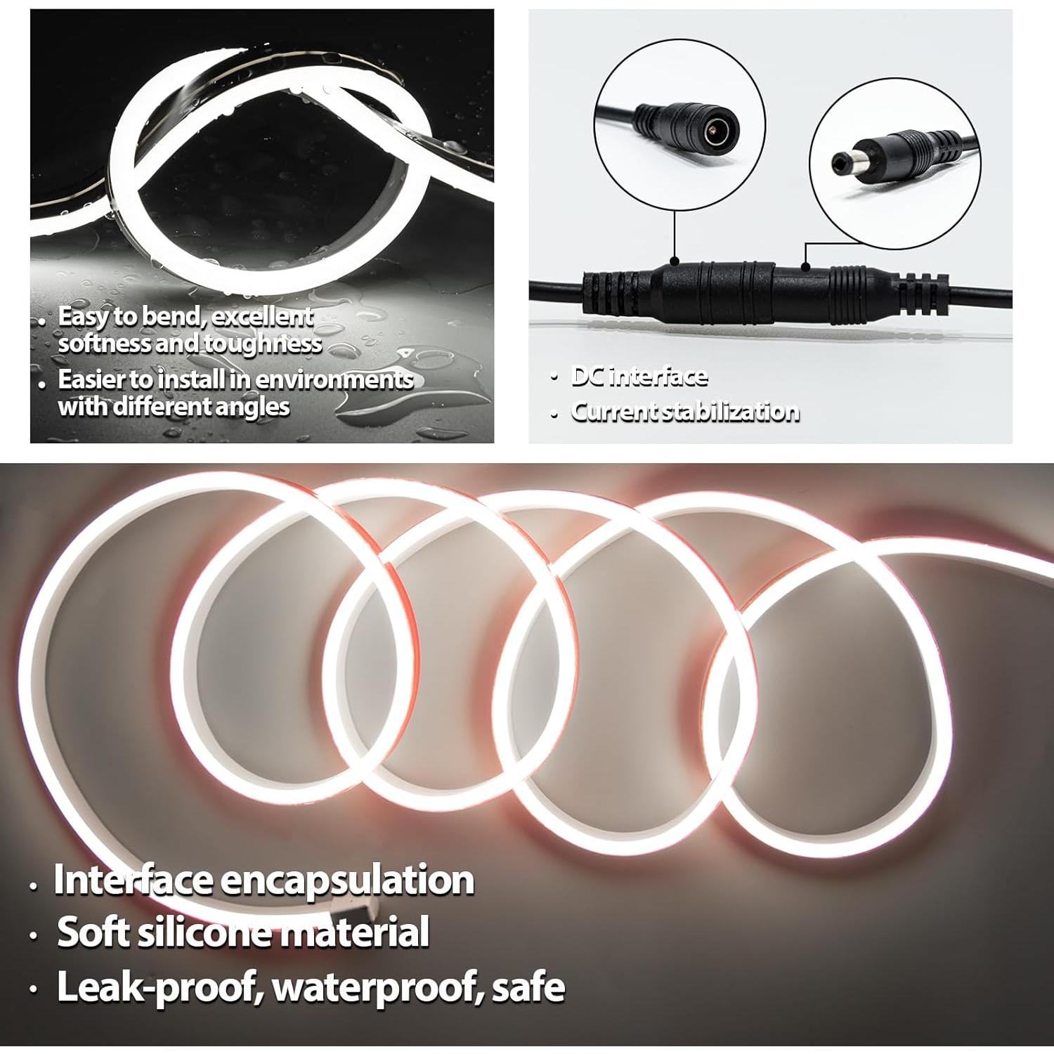 Luz de Maquillaje LED EUGOBRTEN 2M Blanca y Cálida Regulable