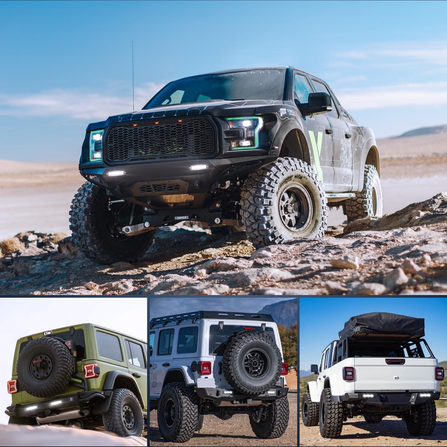 Nilight Luz LED Empotrada 2Pcs 6" 60W IP68 para Offroad