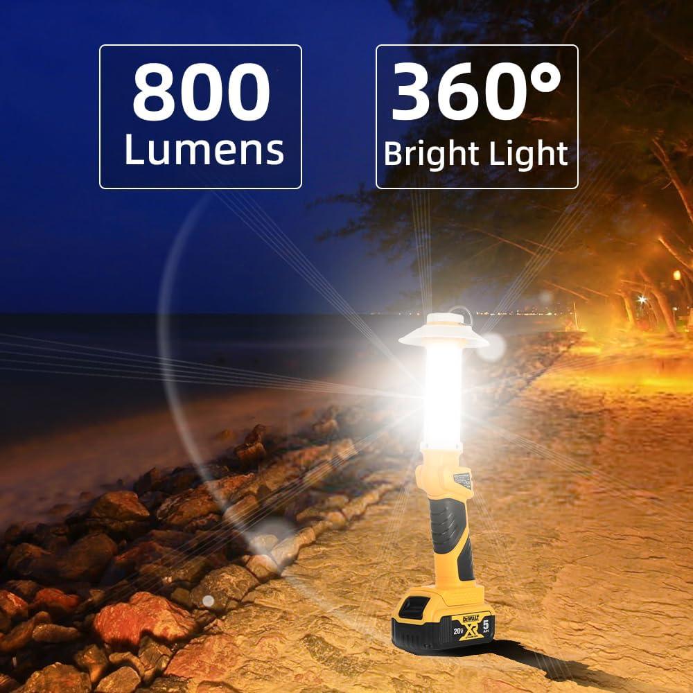 Linterna LED 800LM Weixblixian Compatible Dewalt 20V Max