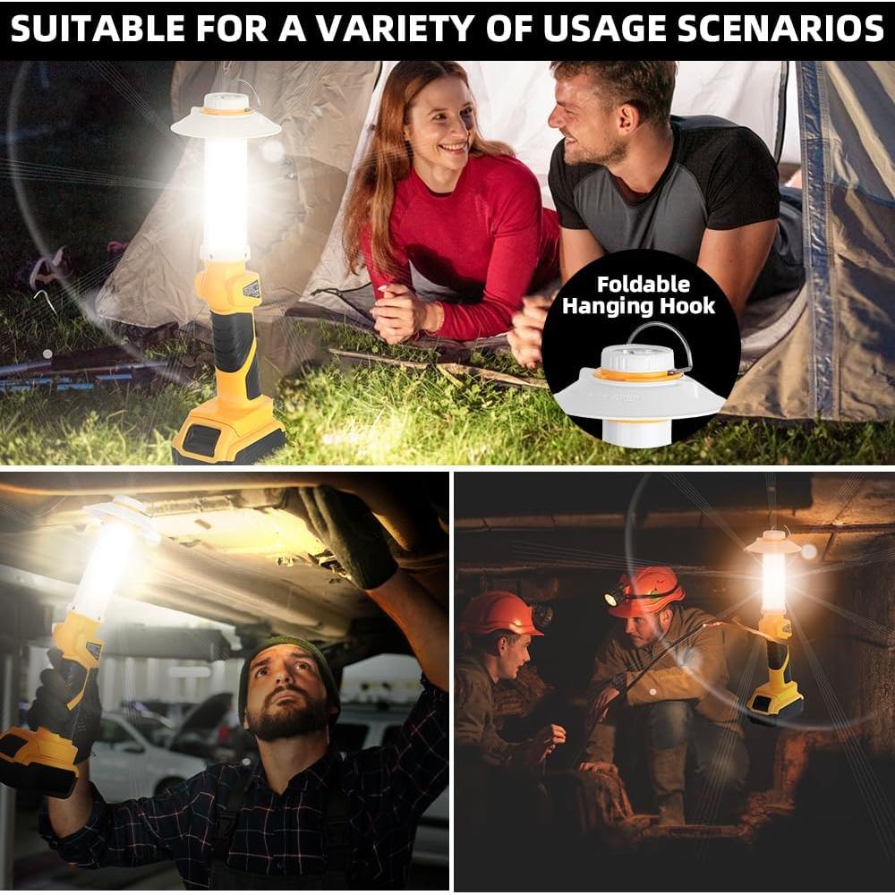 Linterna LED 800LM Weixblixian Compatible Dewalt 20V Max