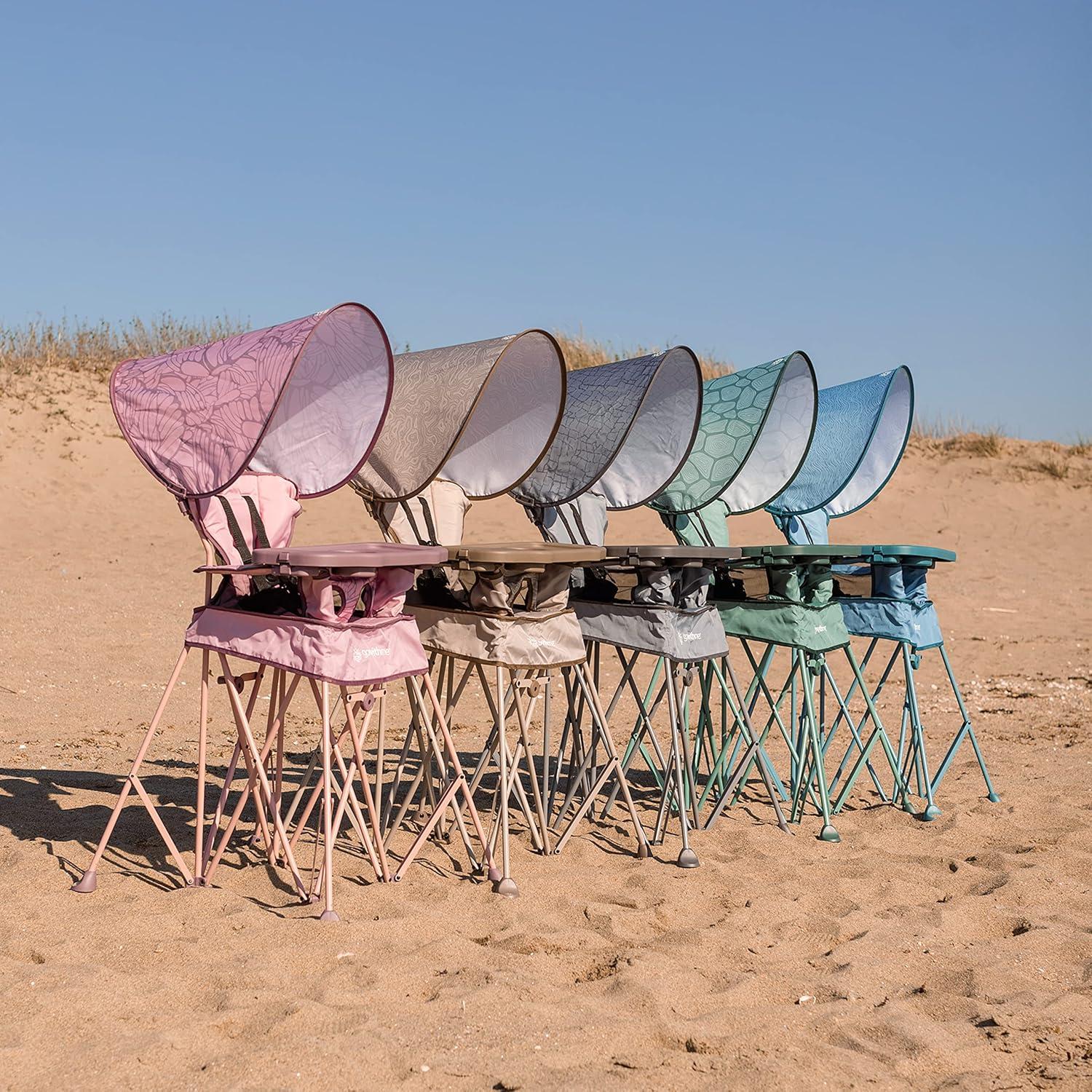 Silla Alta Portátil Baby Delight Ve Conmigo Deluxe Onda Azul