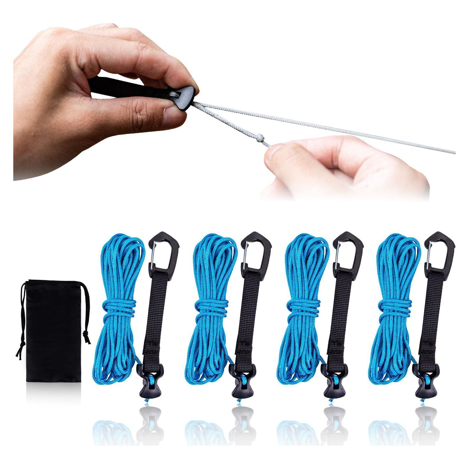 Cuerdas de Tensión Ultraligeras HIKEMAN 4M 2mm Nylon Azul