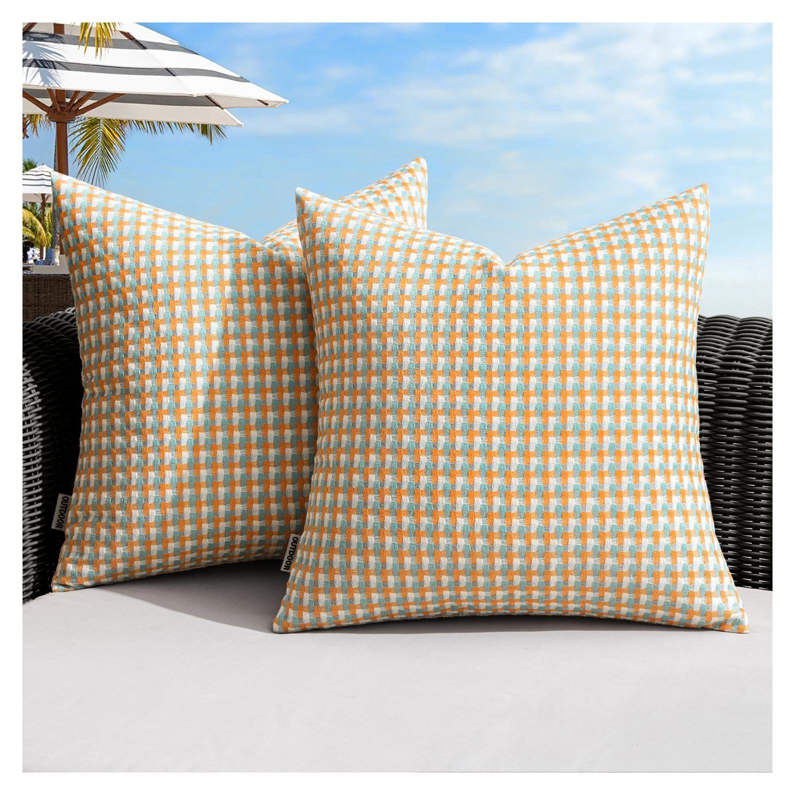 Fundas de Cojines Cuadradas MIULEE 40.6x40.6 cm Impermeables