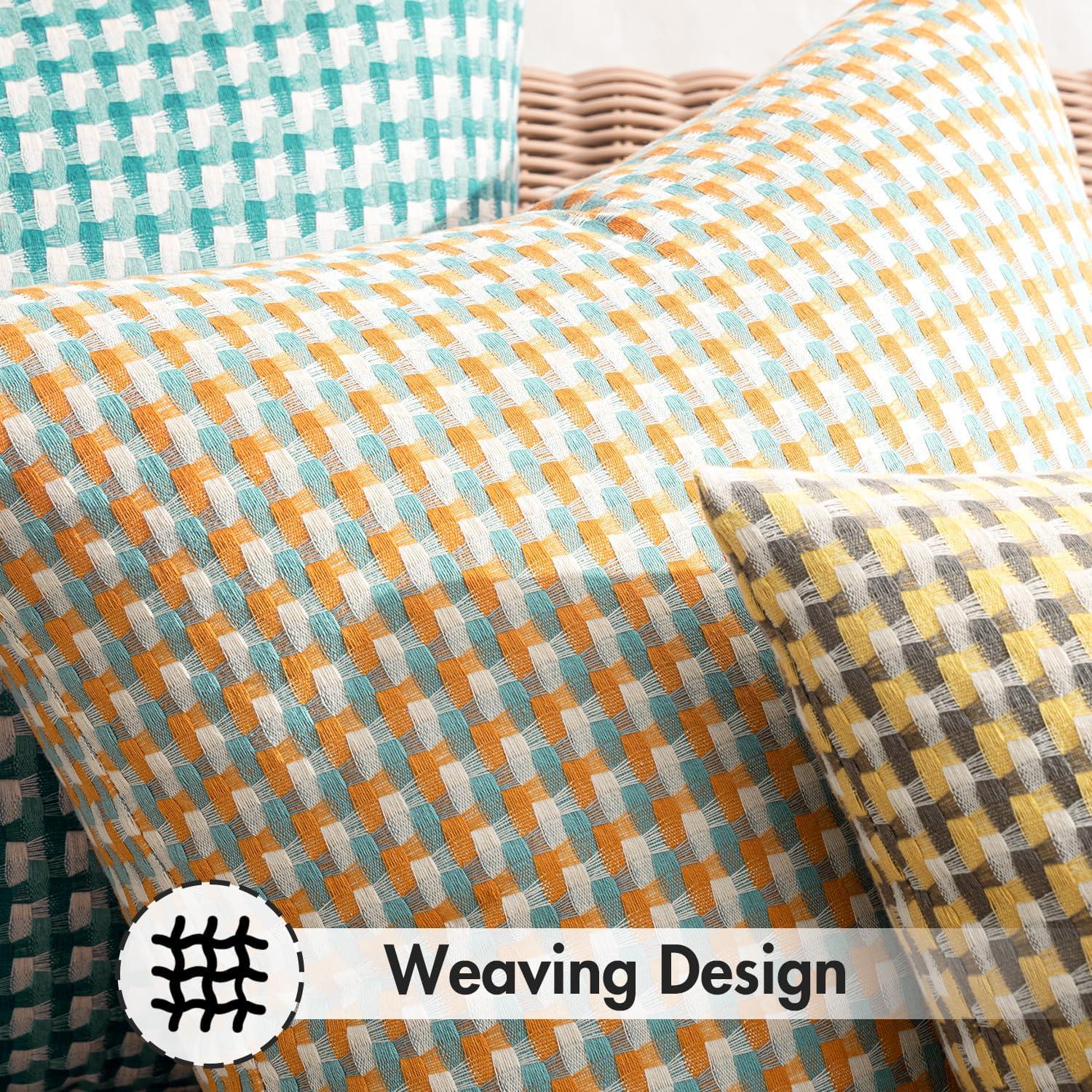 Fundas de Cojines Cuadradas MIULEE 40.6x40.6 cm Impermeables