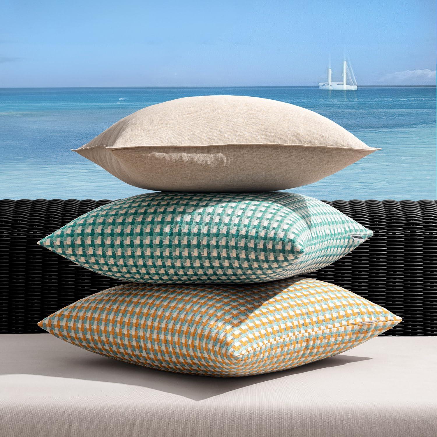 Fundas de Cojines Cuadradas MIULEE 40.6x40.6 cm Impermeables