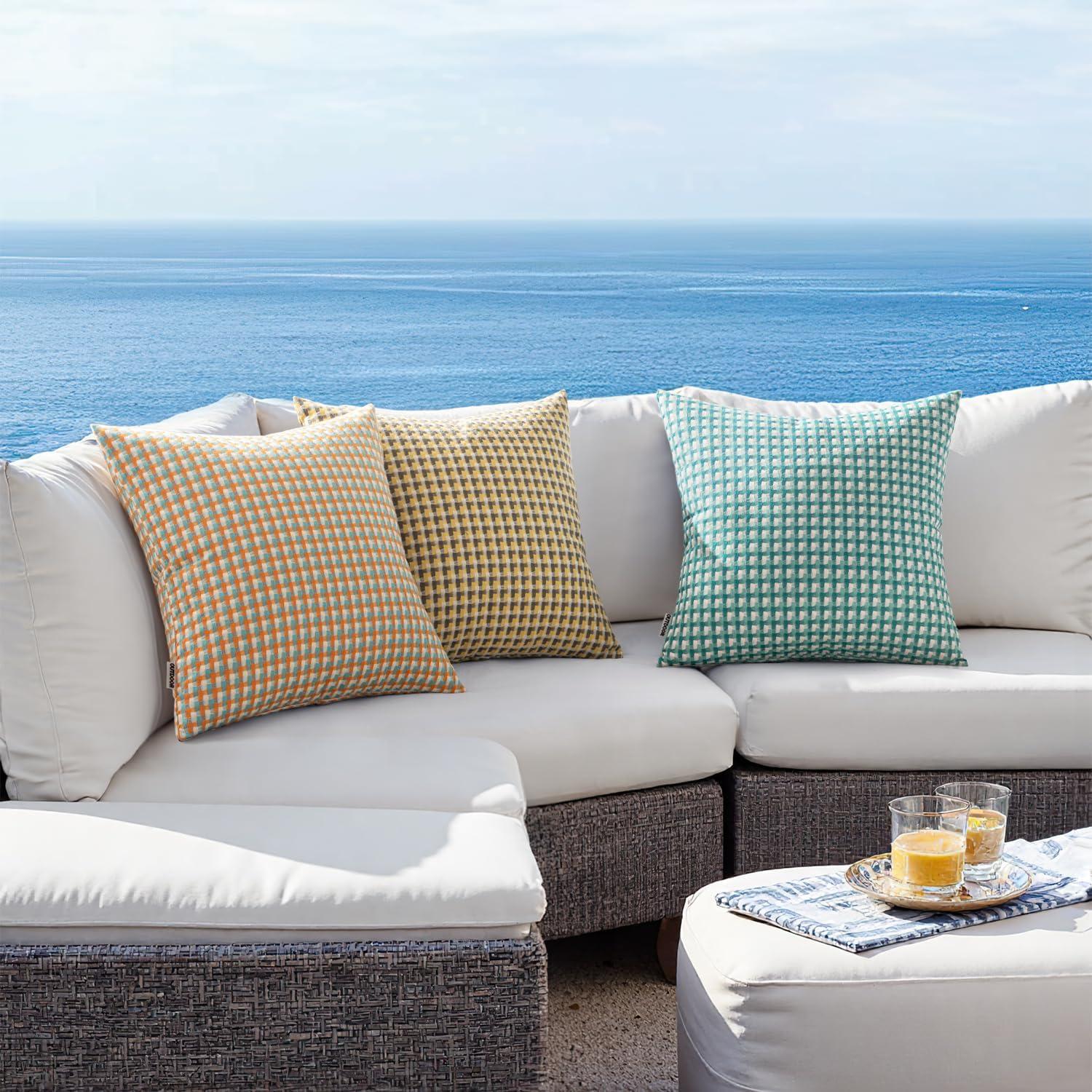 Fundas de Cojines Cuadradas MIULEE 40.6x40.6 cm Impermeables