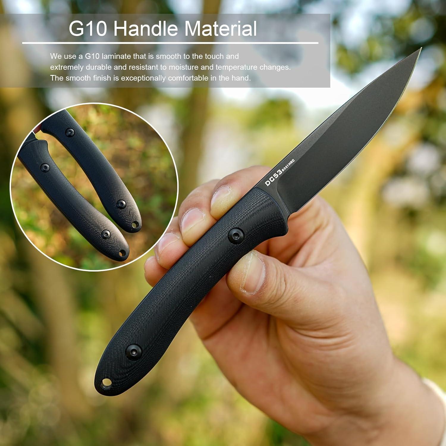 Cuchillo Fijo EDC FORESAIL 19.2cm Acero DC53 Mango G10