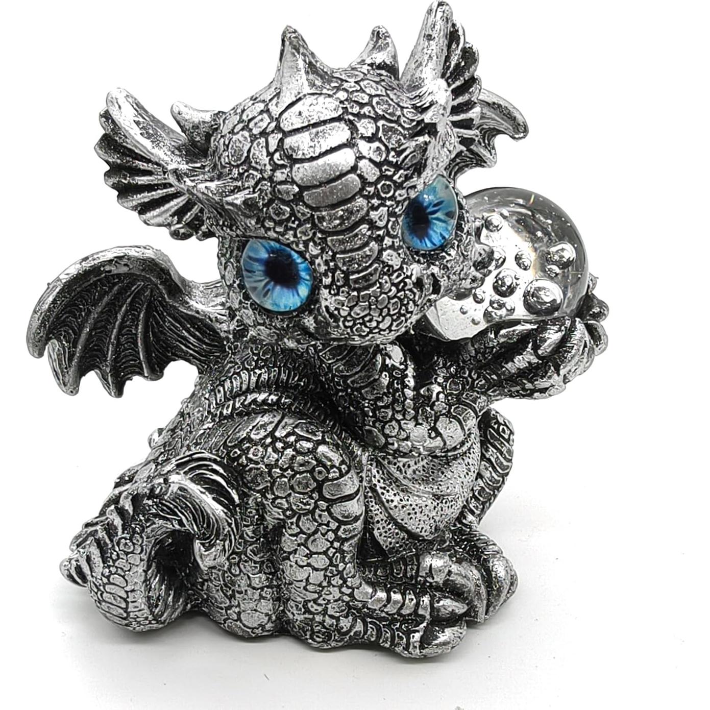 Estatua de Dragón Bebé con Luz LED HMUSNWOL 10.2 cm