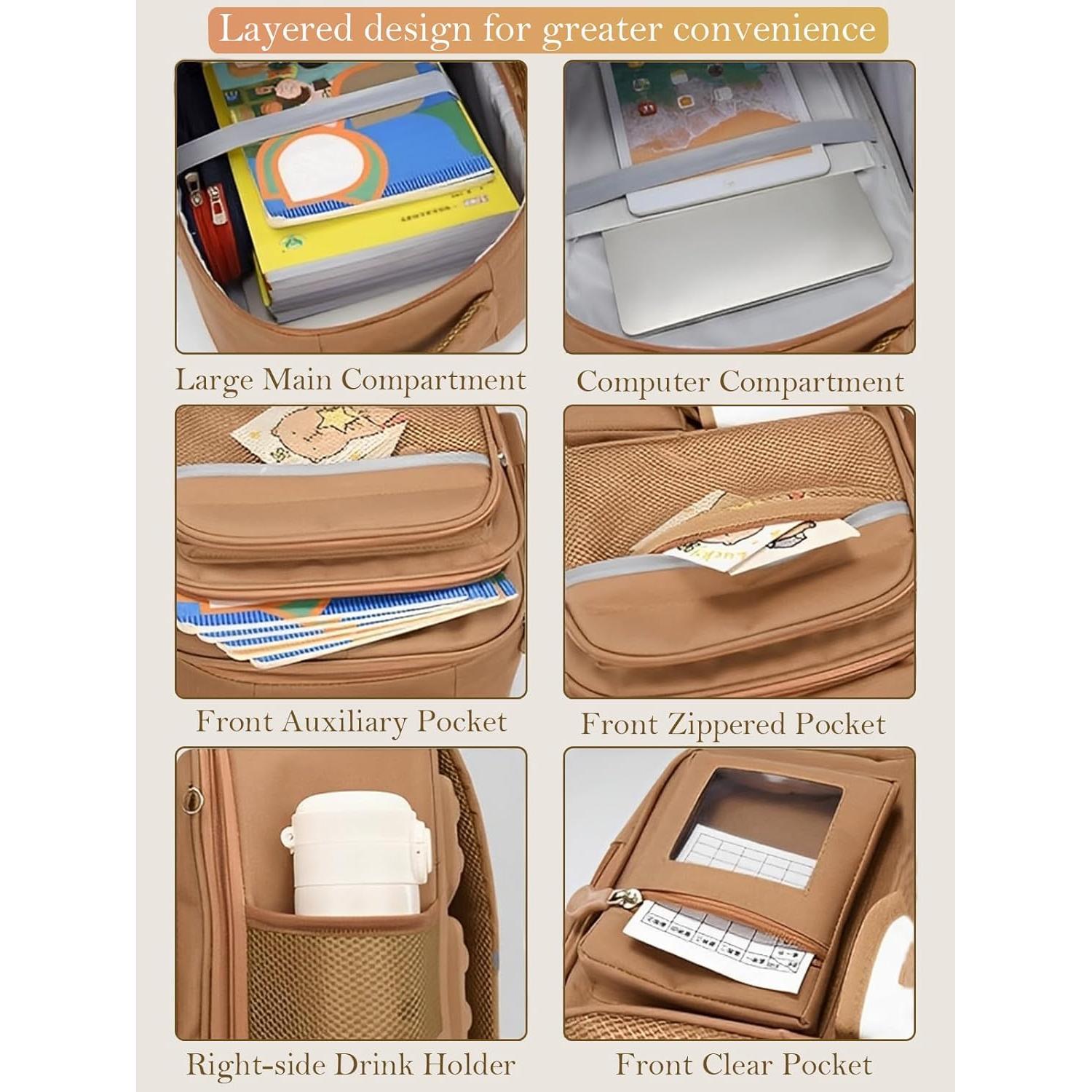 Mochila Impermeable Kawaii SJIE Capibara 25.4x12.7cm 600cl