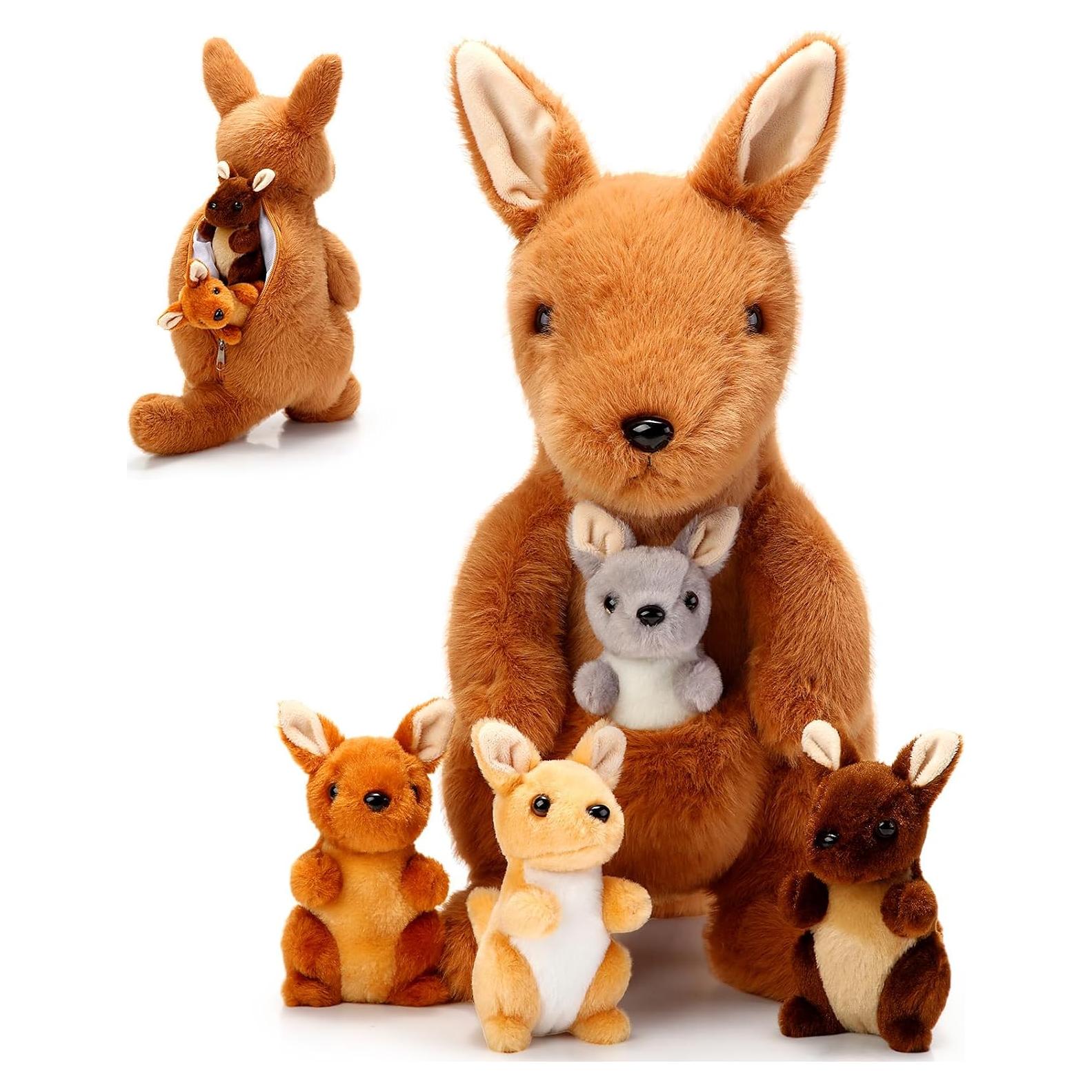 Set de 5 Animales de Peluche Canguro Arrowbash 30 cm