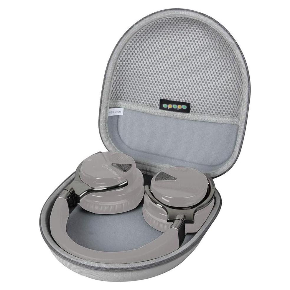Funda Dura de Viaje Adada para Auriculares Bluetooth E7 Gris