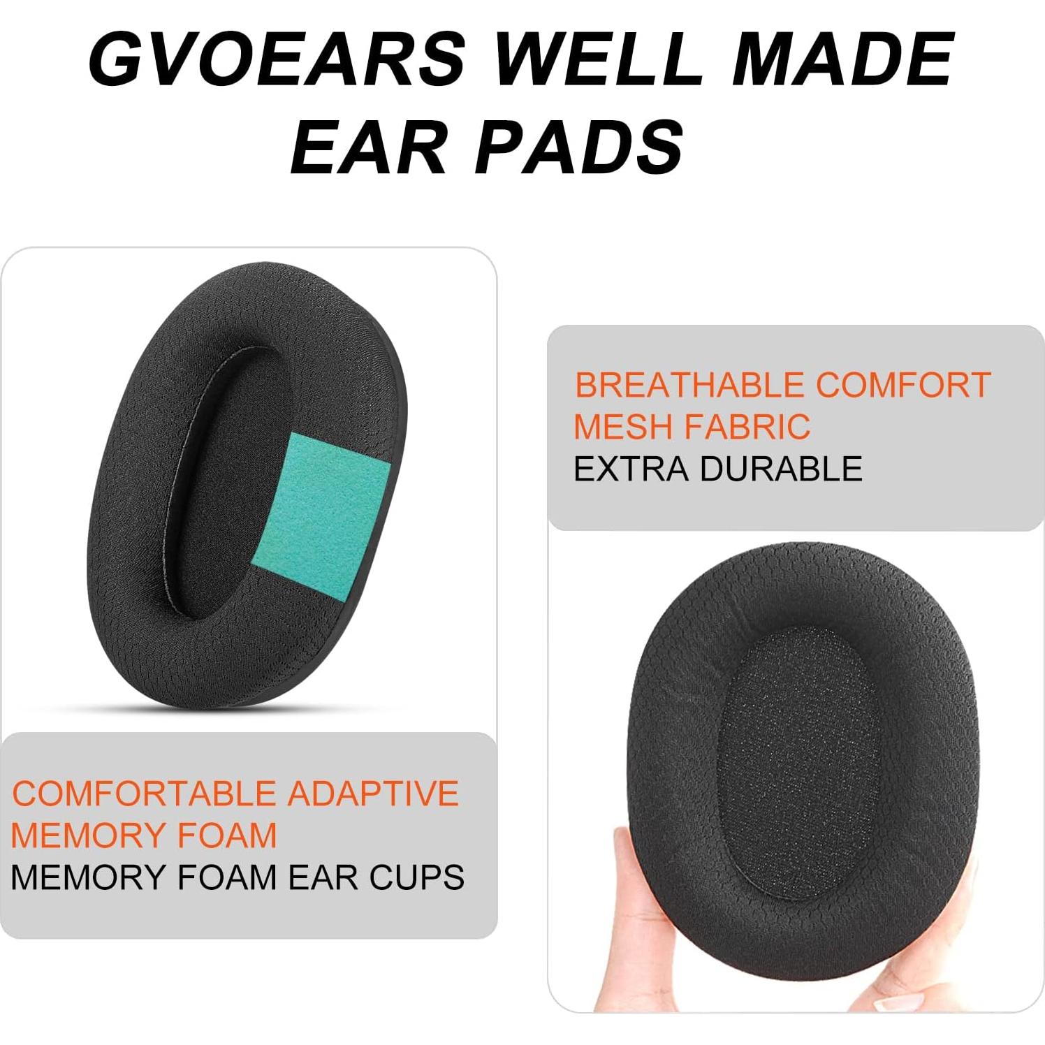 Cojines de Oído GVOEARS para Razer BlackShark V2/V2 Pro - Malla Transpirable