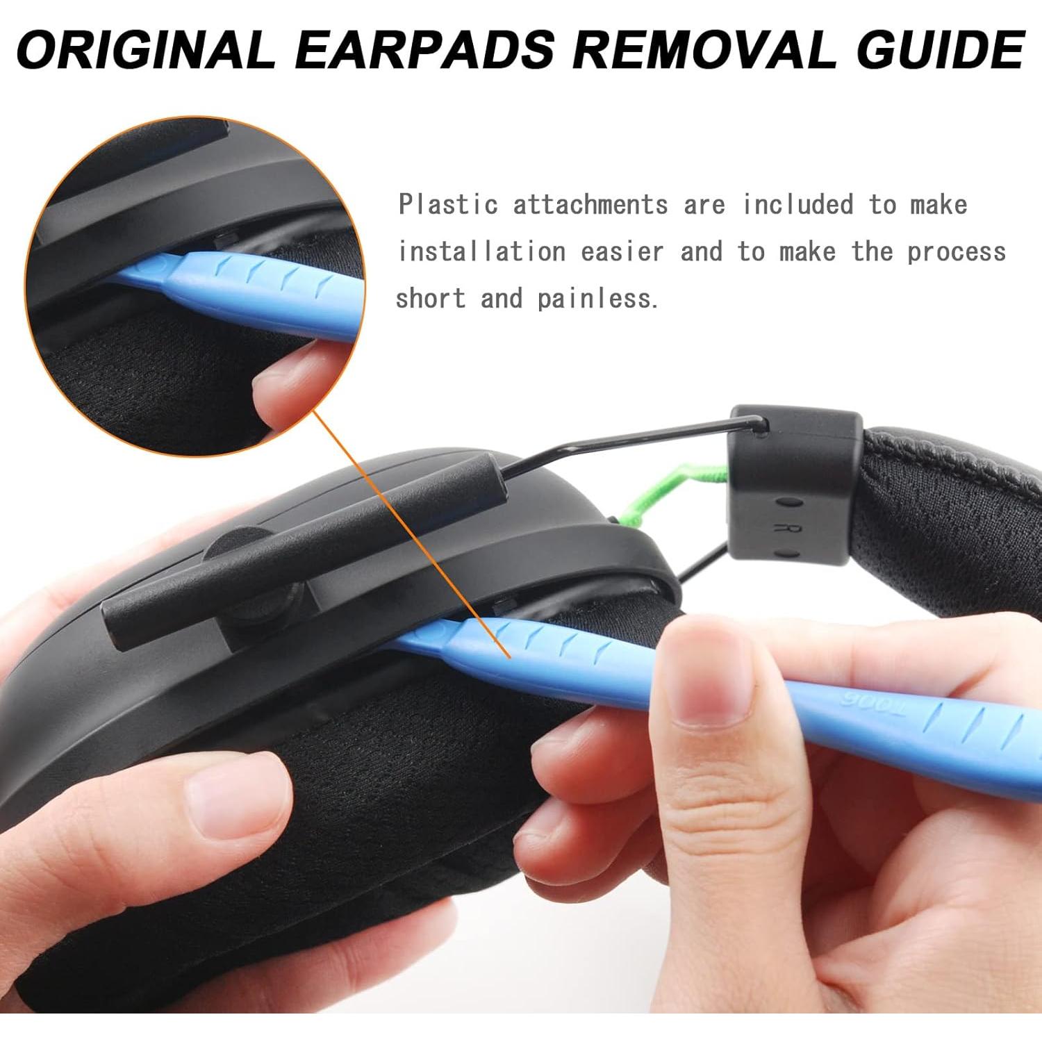 Cojines de Oído GVOEARS para Razer BlackShark V2/V2 Pro - Malla Transpirable