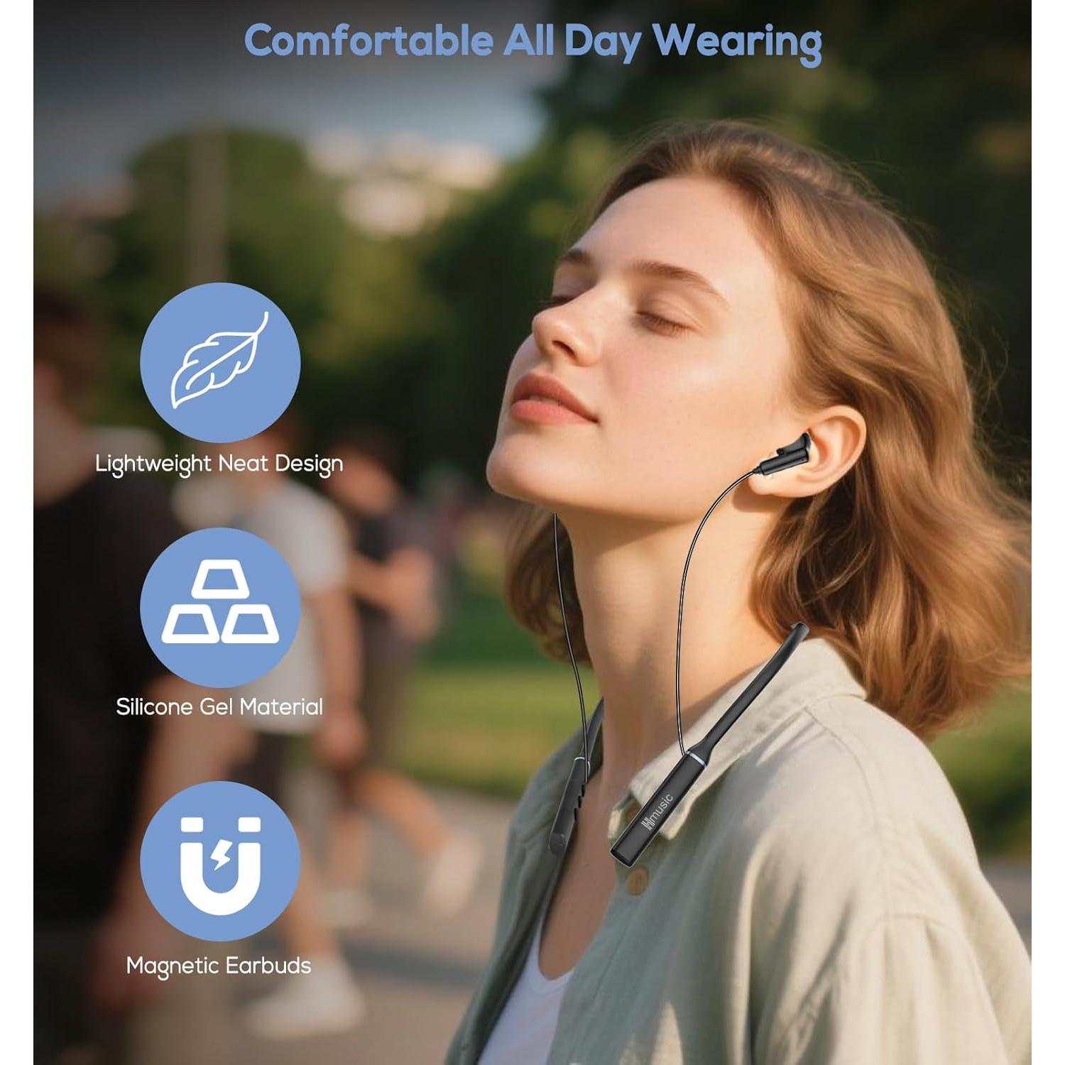 Auriculares Inalámbricos Hmusic A3 Bluetooth 5.4 35H Negro