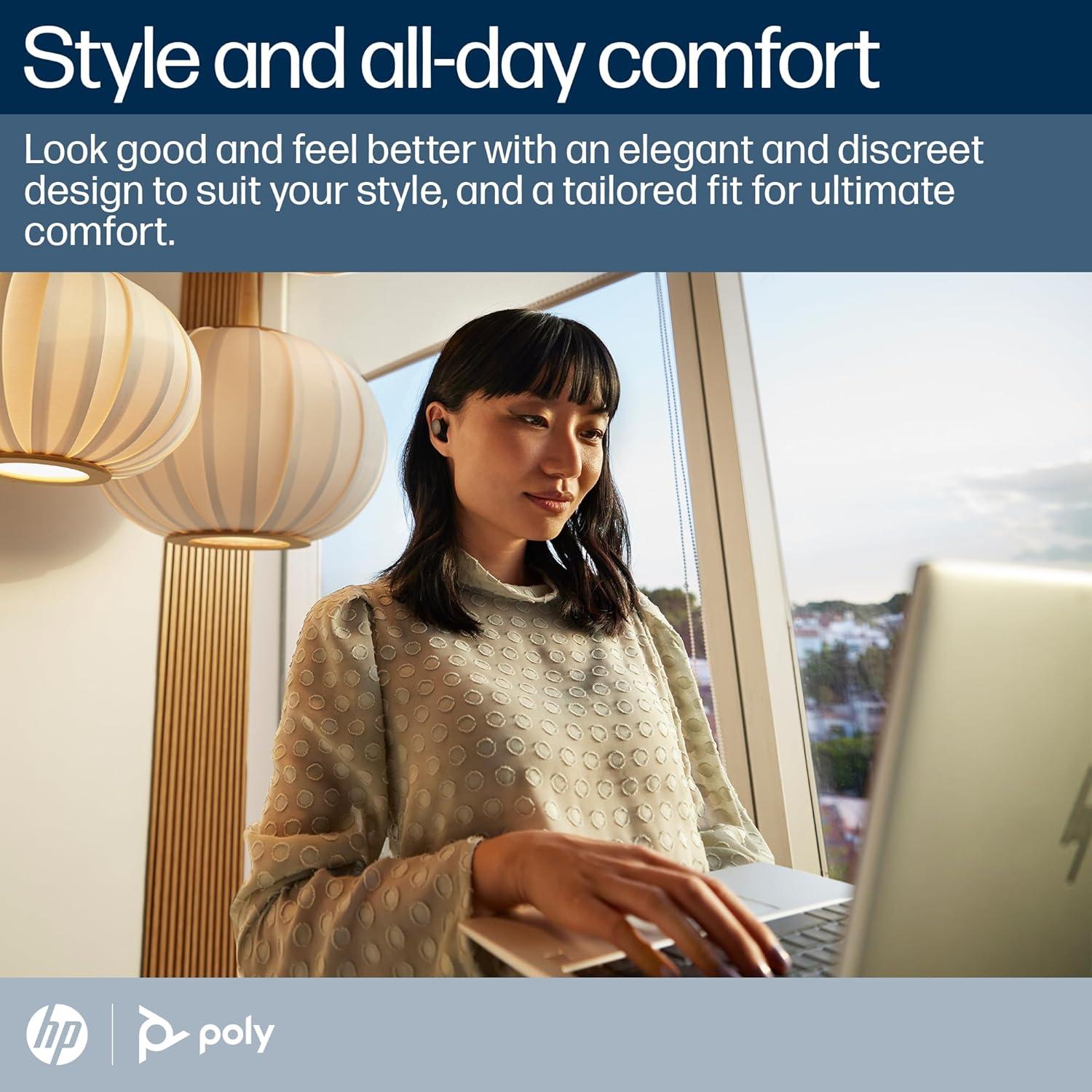 Auriculares Inalámbricos Poly Voyager Free 20 - Negro - ANC, 8h Batería