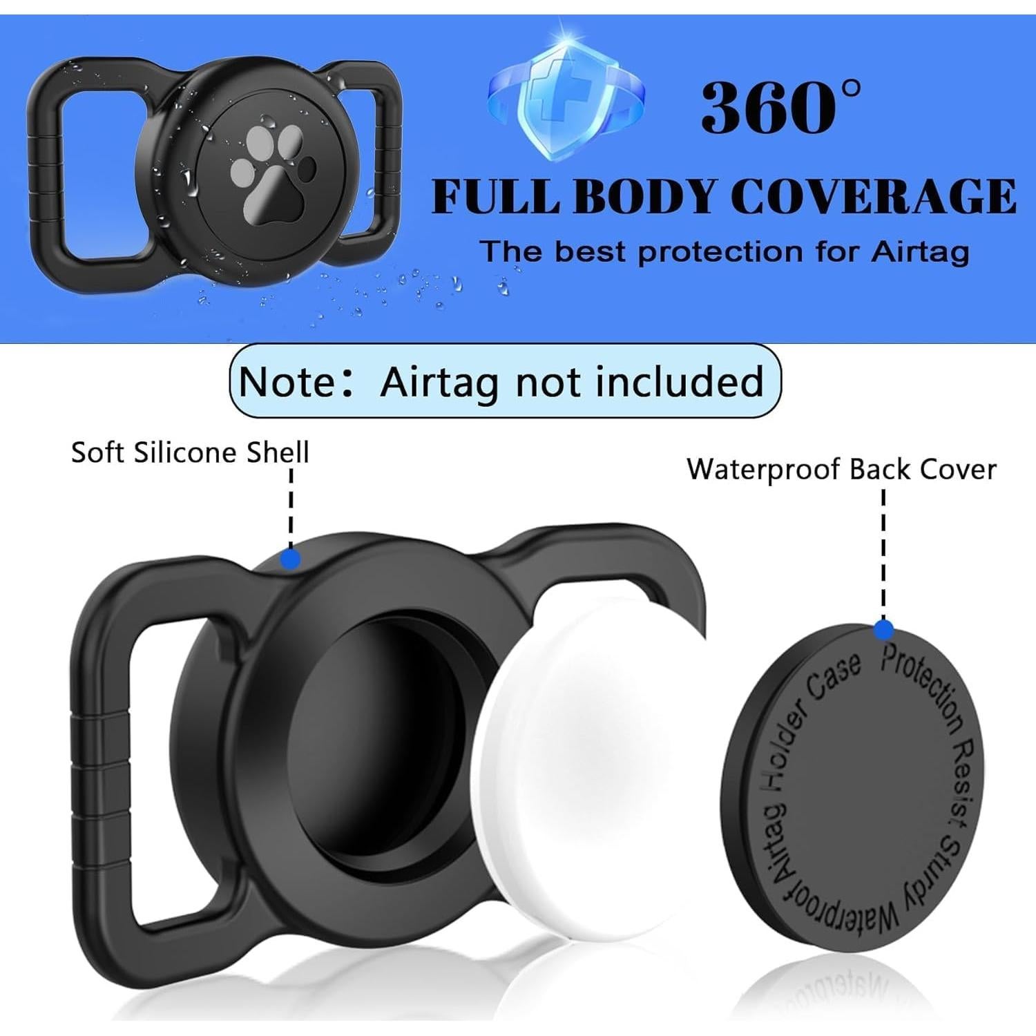 Soporte Antipérdida para Air Tag MCT PETS - Silicona Impermeable