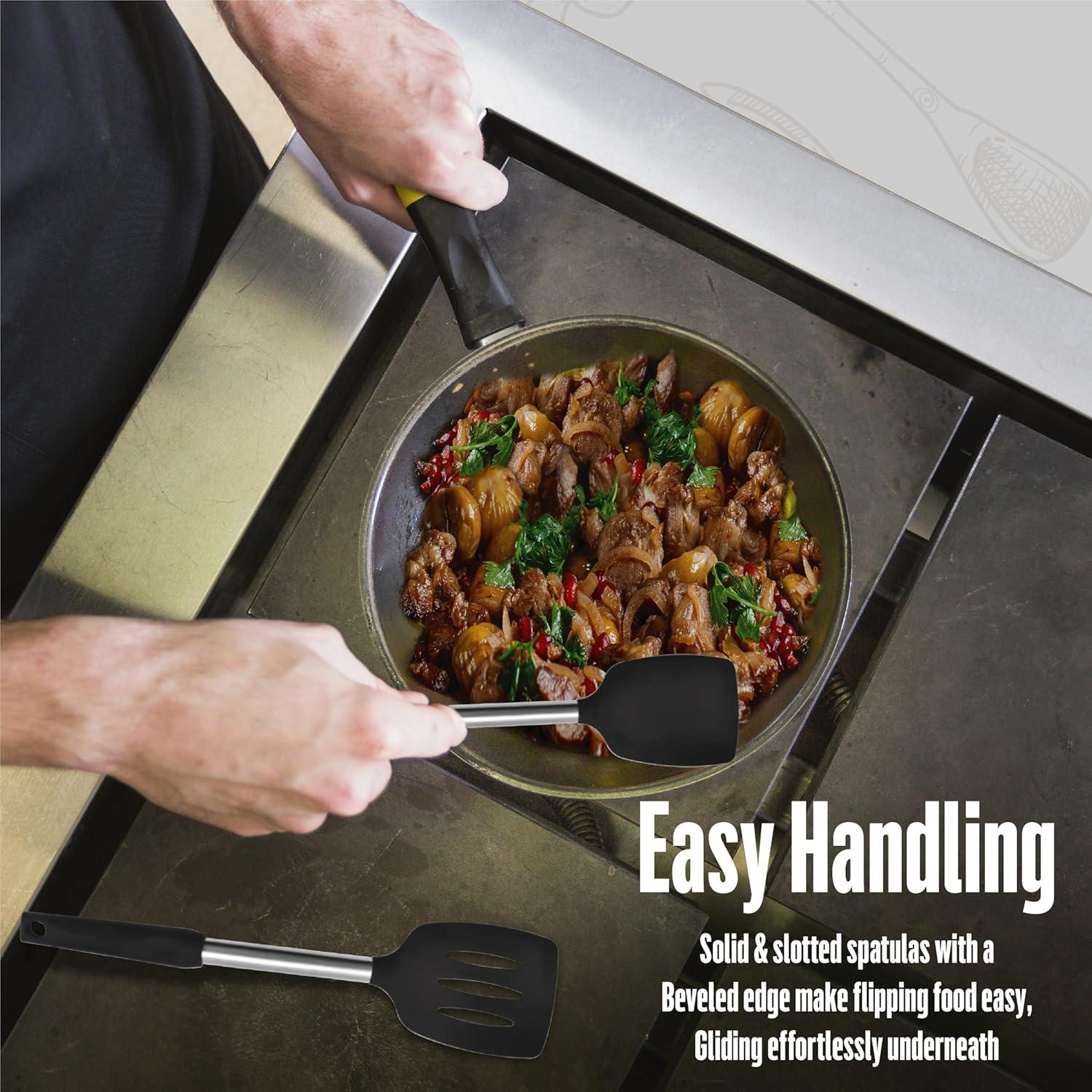 Juego de espátulas de silicona NAMAPRODX - Resistente al calor