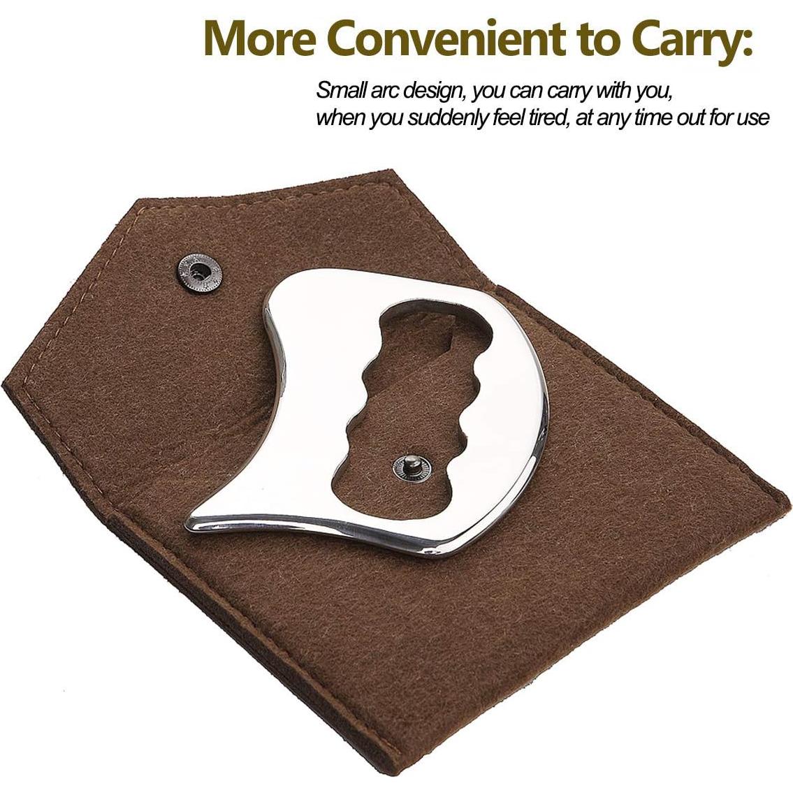 Herramienta Gua Sha Acero Inoxidable FeelFree Sport 12.7cm