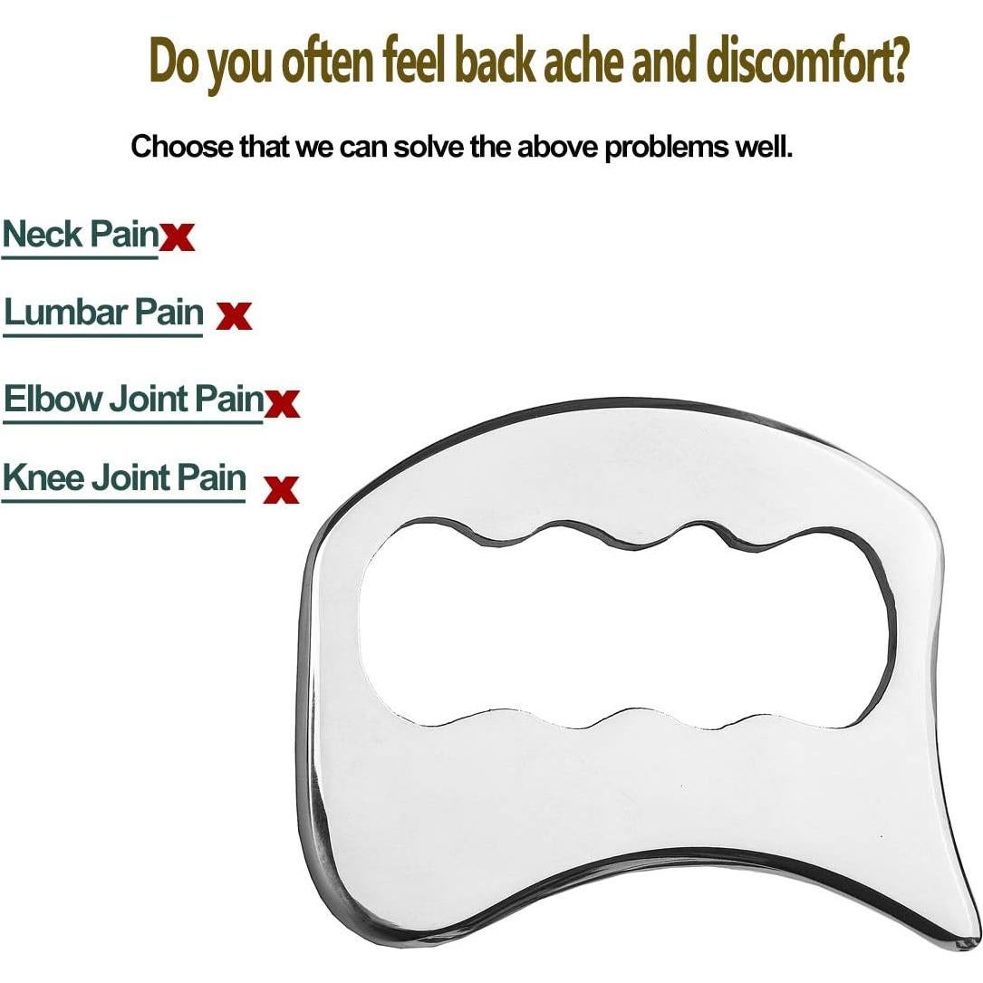 Herramienta Gua Sha Acero Inoxidable FeelFree Sport 12.7cm